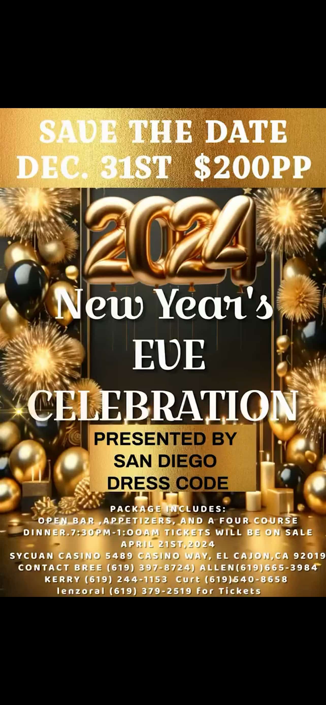 New Years Eve Party By San Diego Dress Code – El Cajon, CA