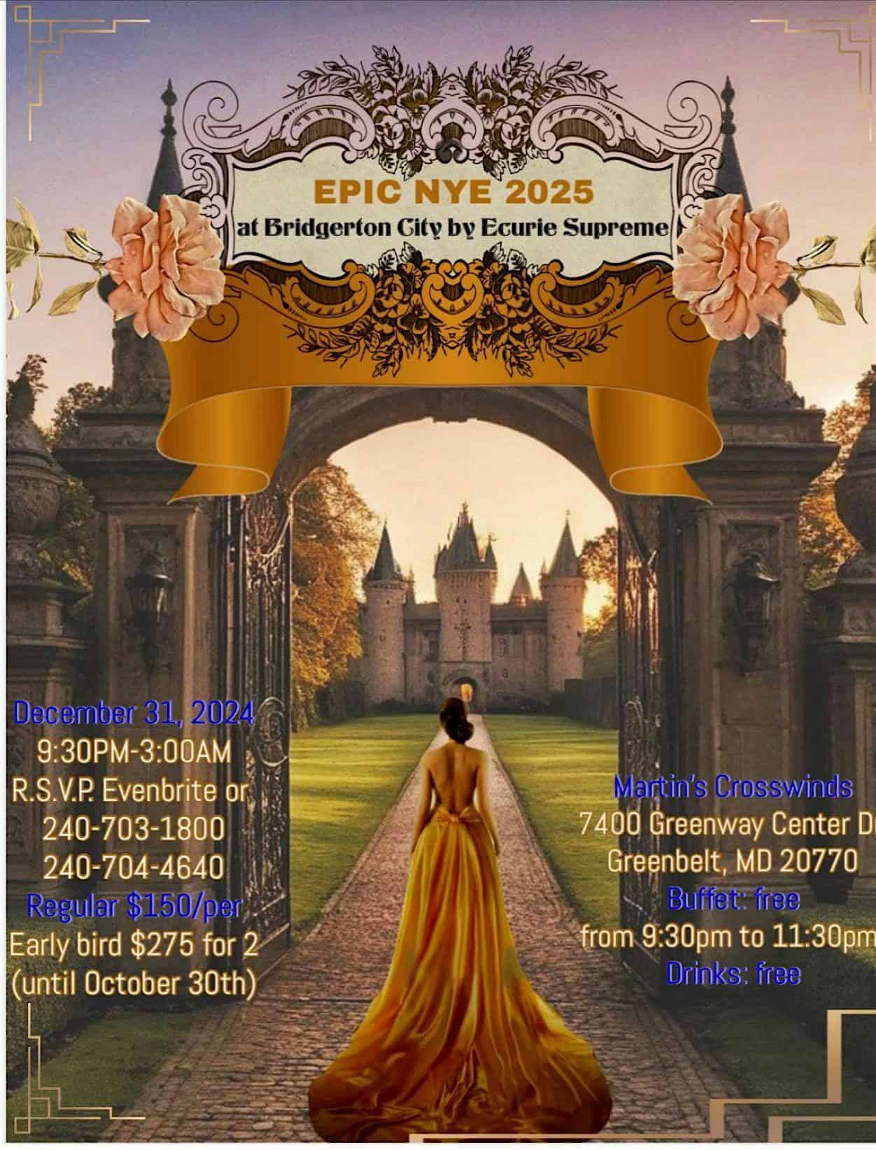 EPIC NYE 2025 at Bridgerton City by Ecurie Supreme – Greenbelt, MD