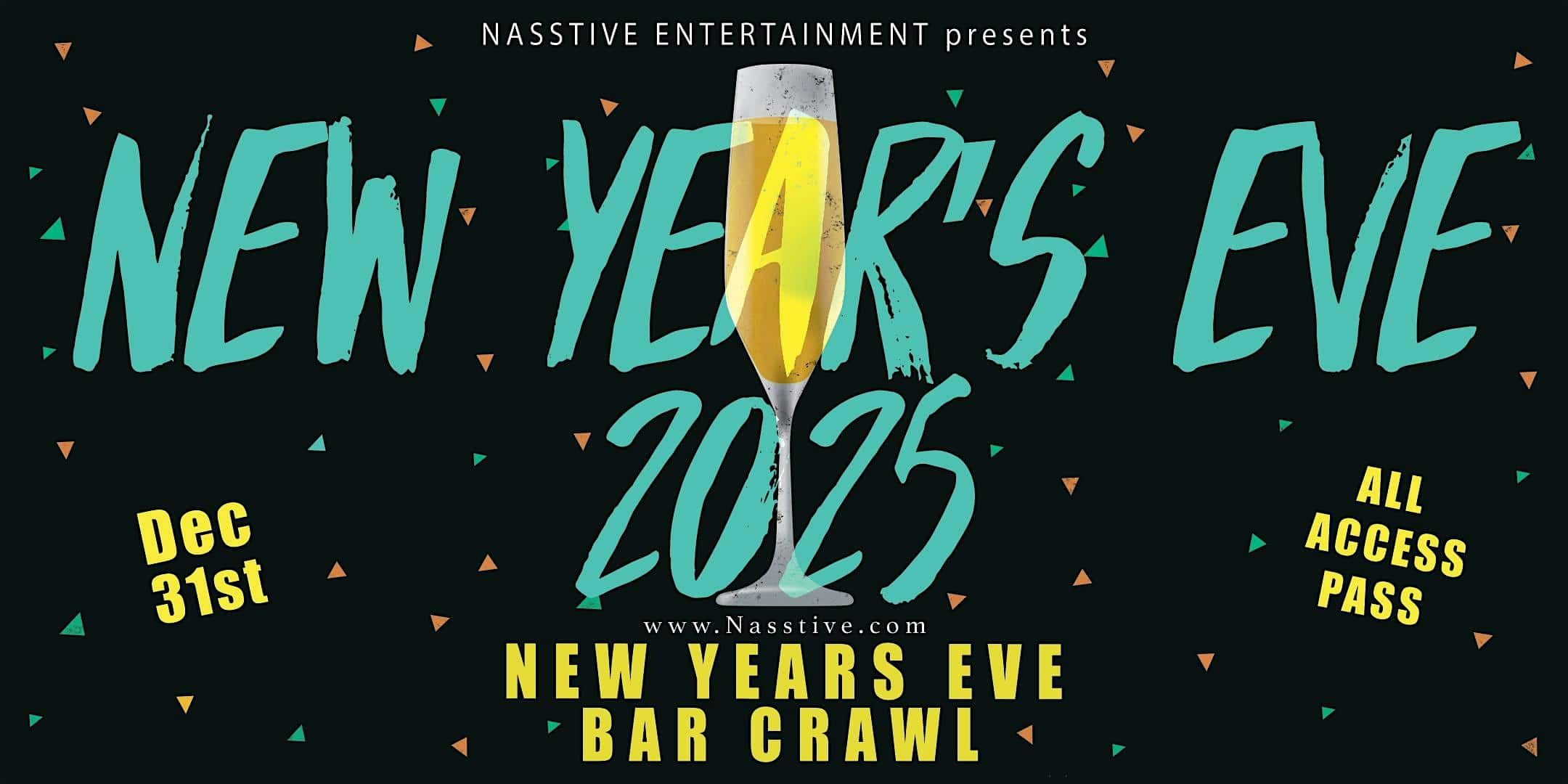 New Years Eve Dallas NYE Bar Crawl – All Access Pass to 10+ Venues – Dallas, TX