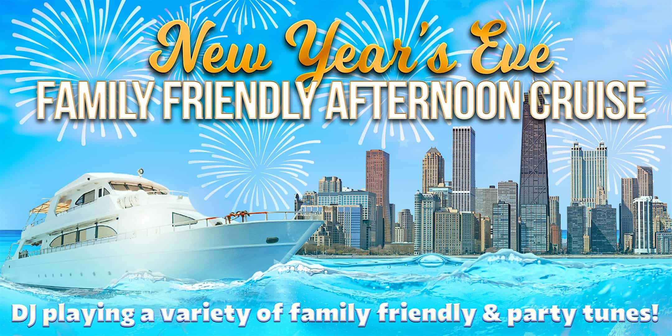 New Year’s Eve Family Friendly Afternoon Cruise on Tuesday, December 31st – Chicago, IL