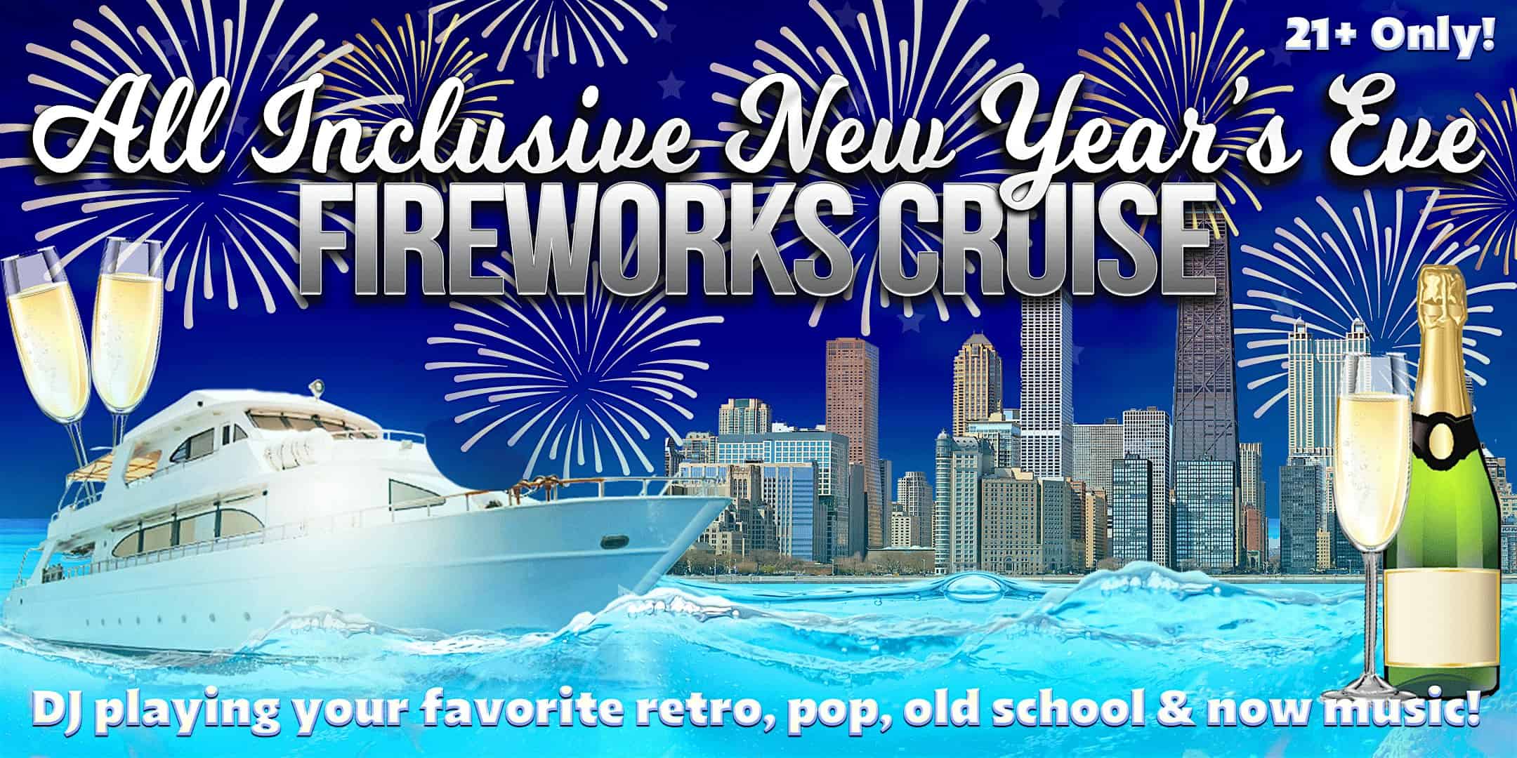 All Inclusive New Year’s Eve 2025 Fireworks Cruise aboard Anita Dee II – Chicago, IL