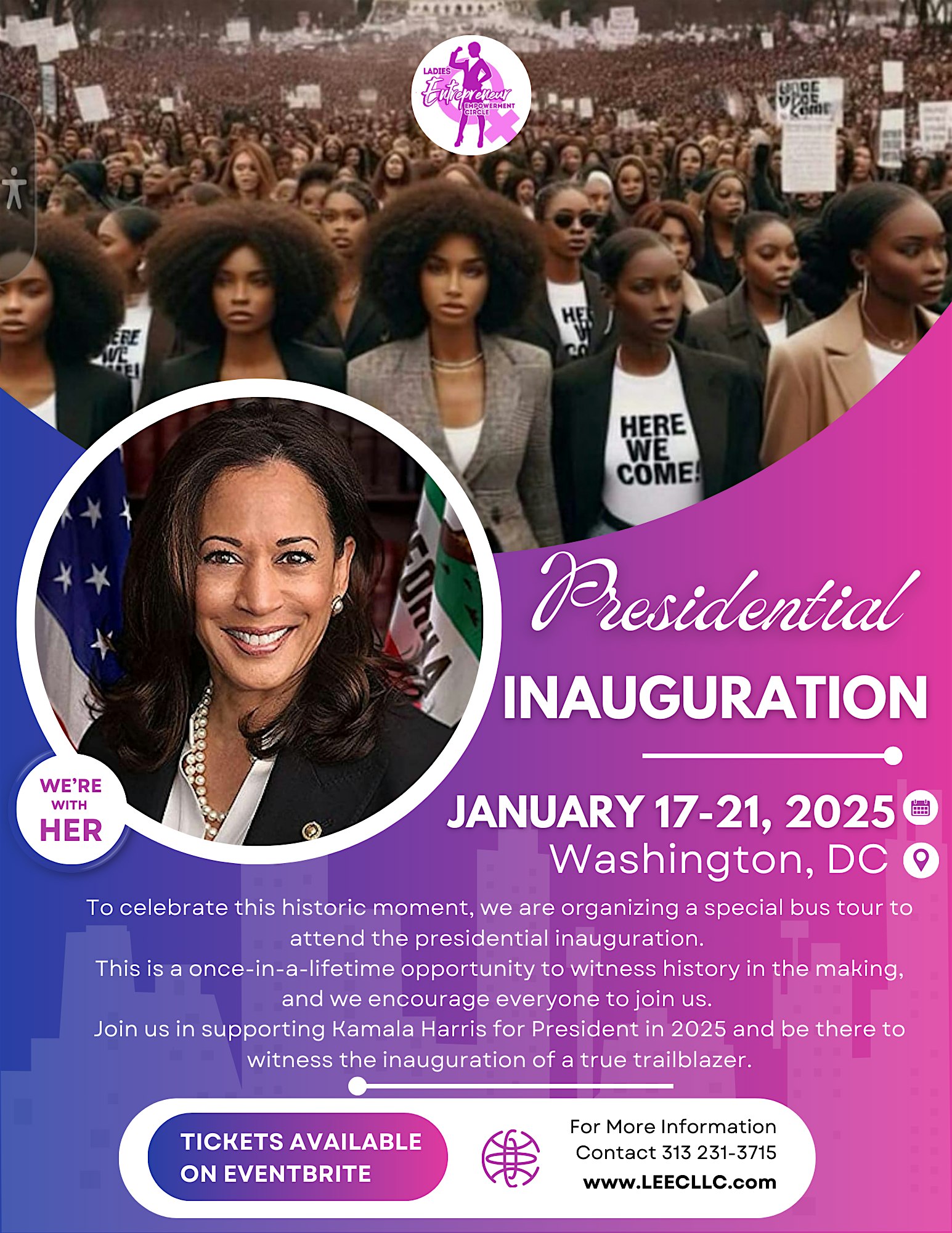 We’re with HER Presidential Inauguration – Washington, DC