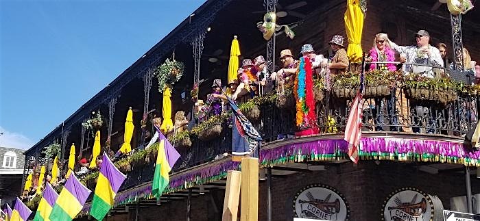 Mardi Gras Balcony Party Tickets Saturday DAY – New Orleans, LA