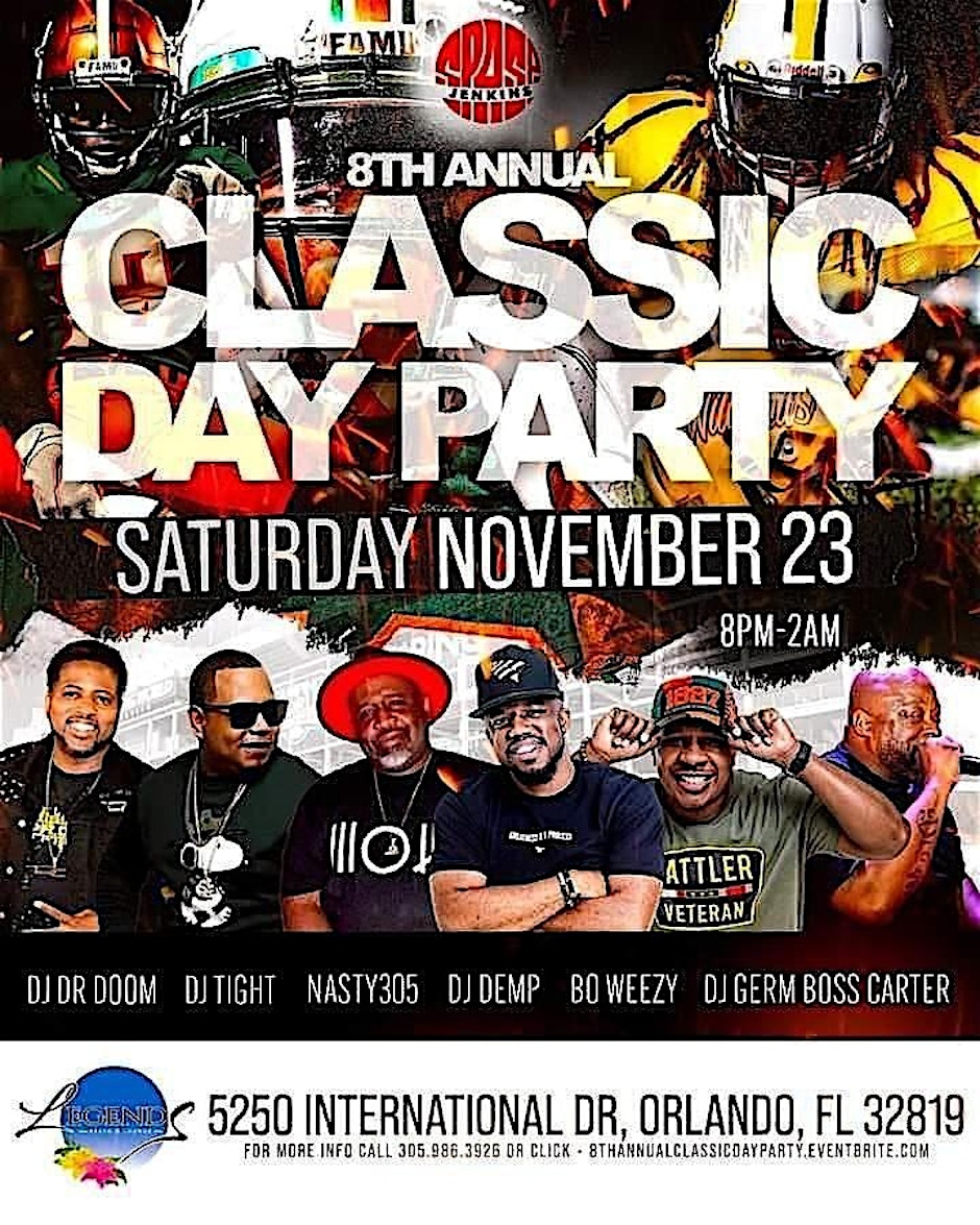 8th Annual Classic Day Party – Orlando, FL