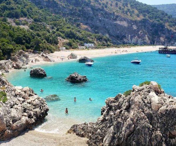 From Sarandë:Private boat cruise in hiden beaches. – Vlorë County, Albania