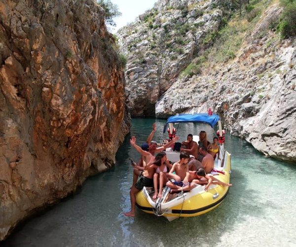 From Vlore: Grama Bay Caves & Beaches Speedboat Guided Tour – Karaburun Peninsula, Albania, Albania