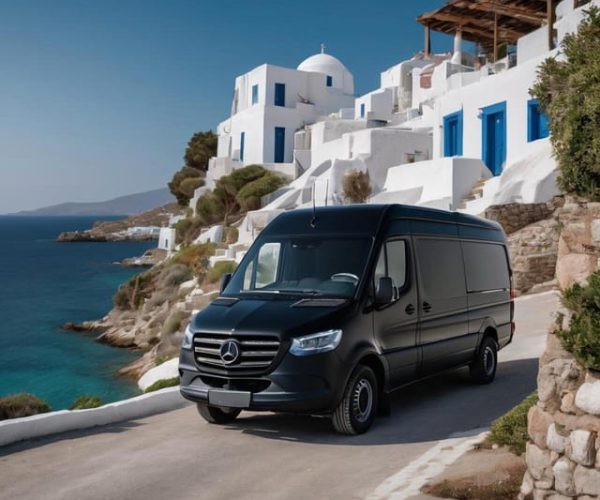 Private Transfer:From your hotel to Nammos with mini bus – Mykonos Town, Greece