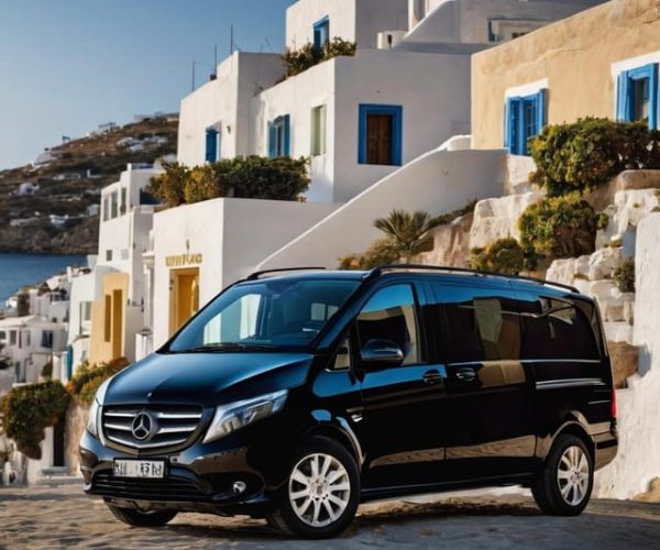 Private Transfer:From your hotel to Principote with mini van – Mykonos Town, Greece