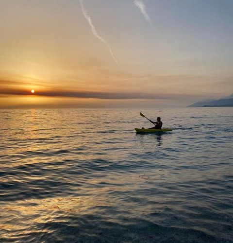 Sunset kayak/Sup tour – Lukova tiny caves and Secret beaches – Lukove, Albania