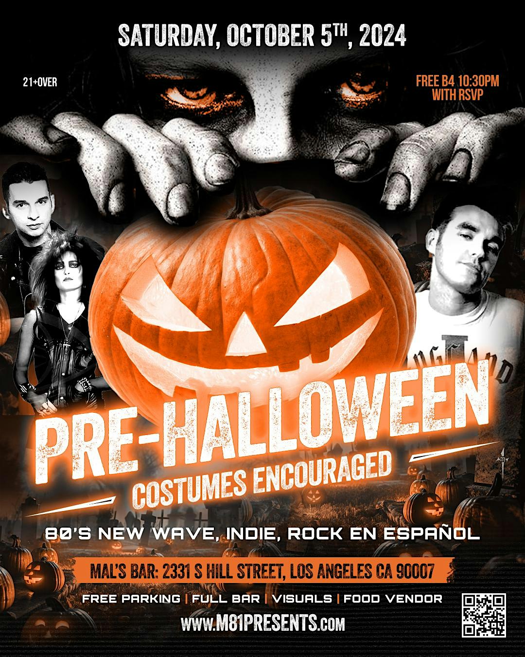 Pre Halloween Costume Party : 80s, New Wave, Indie, Rock En Espanol – Los Angeles, CA