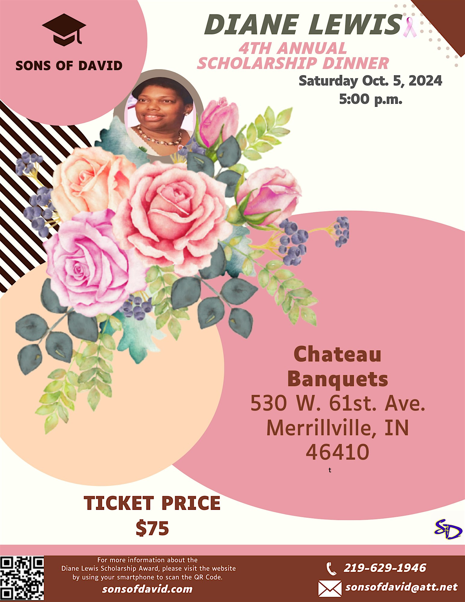 4th Annual Diane Lewis 2024 Scholarship Dinner – Merrillville, IN