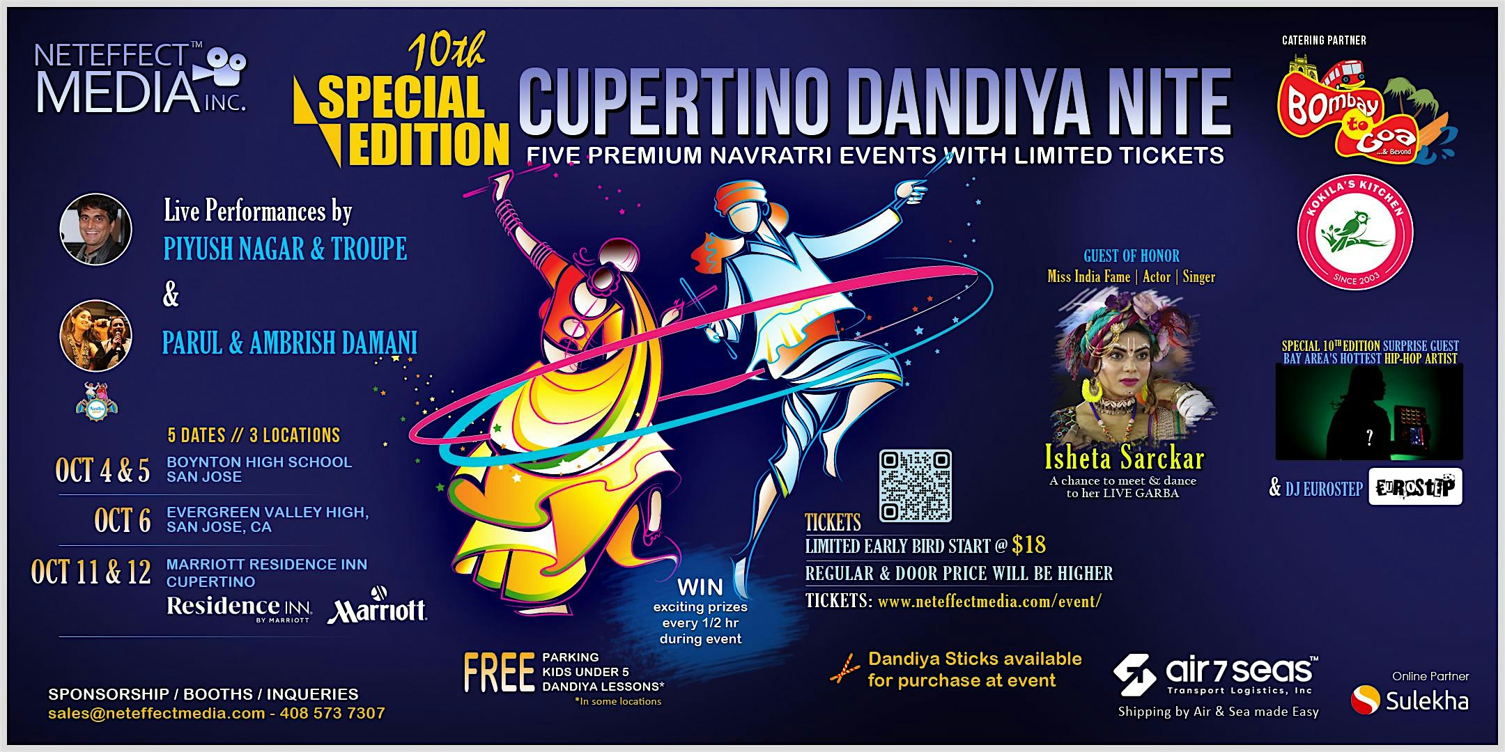 10th Cupertino Dandiya Nite – SPECIAL EDITION – Cupertino, CA