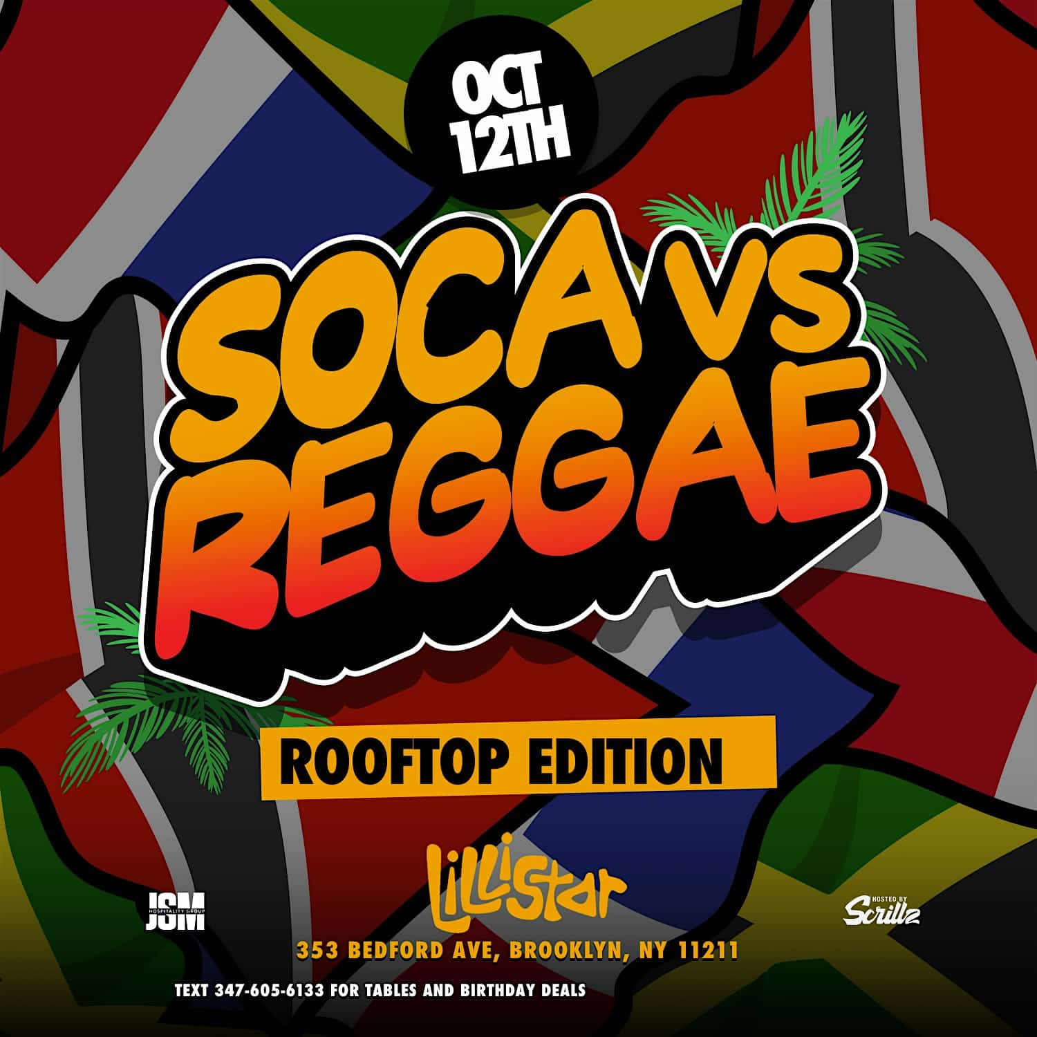 Soca Vs Reggae : Rooftop Edition – Brooklyn, NY