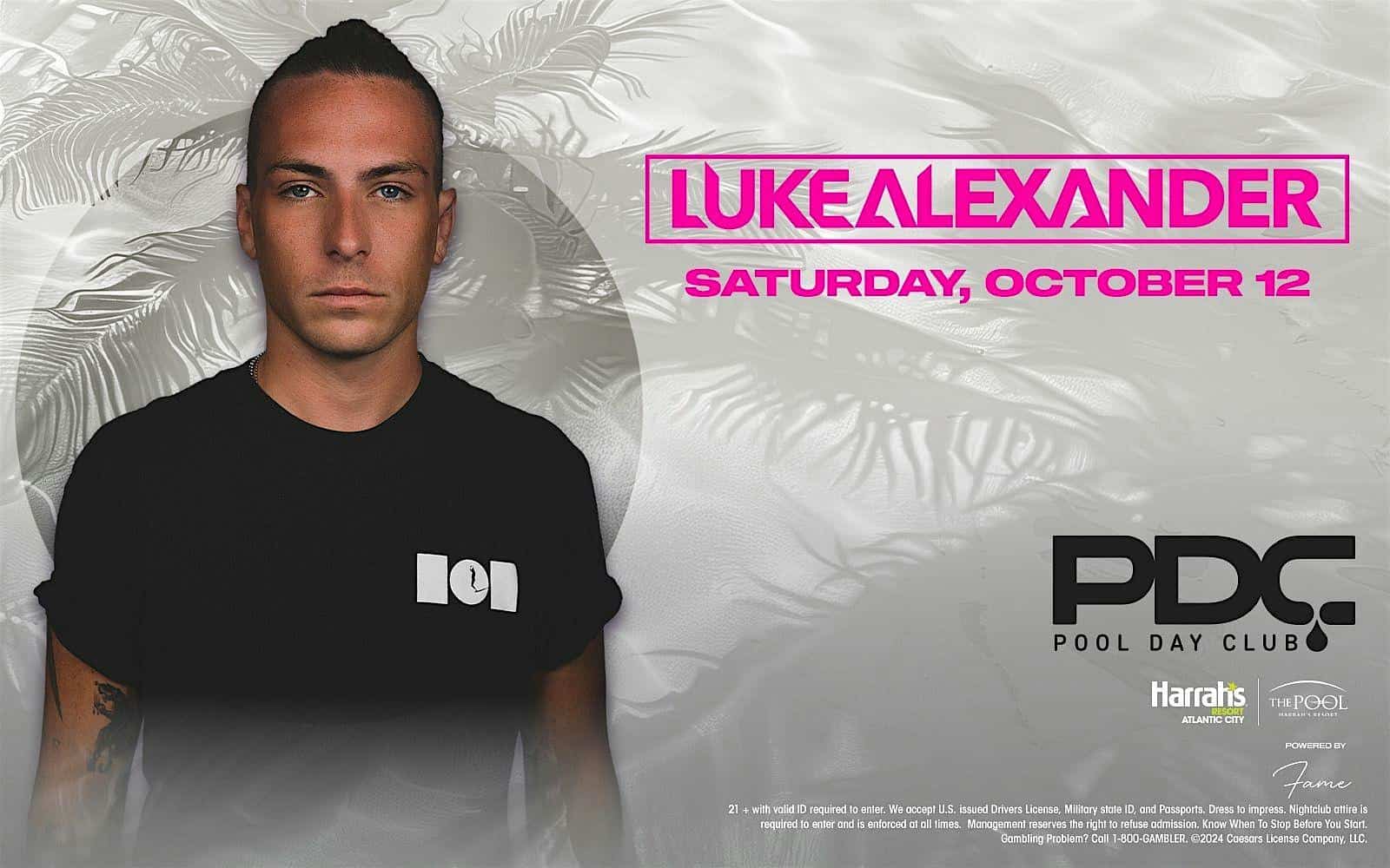 Luke Alexander @ Harrahs Pool AC Day Party October 12 – Atlantic City, NJ