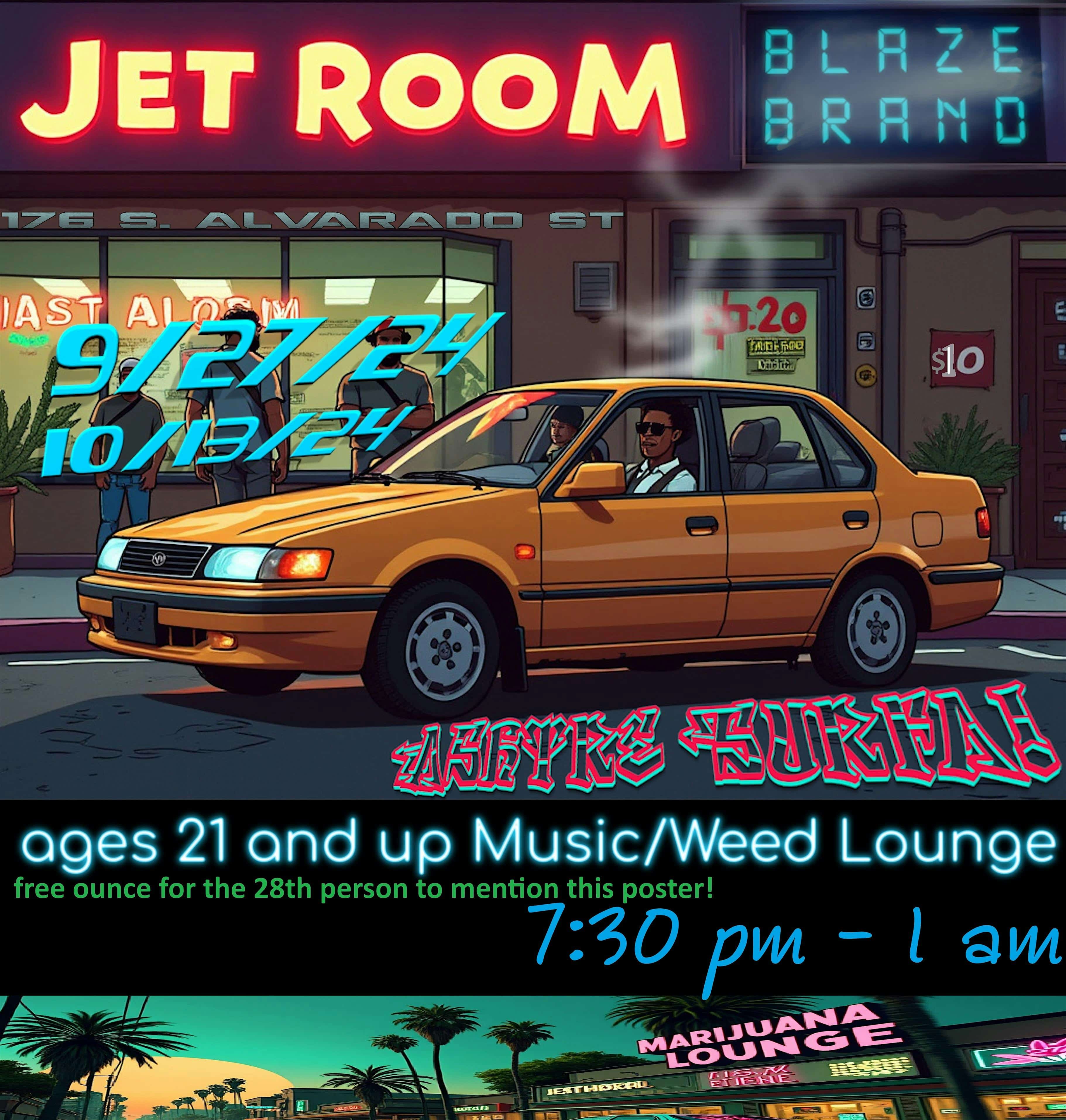 Ashtre Surfa! @Jet Room/ Blaze Brand – Los Angeles, CA