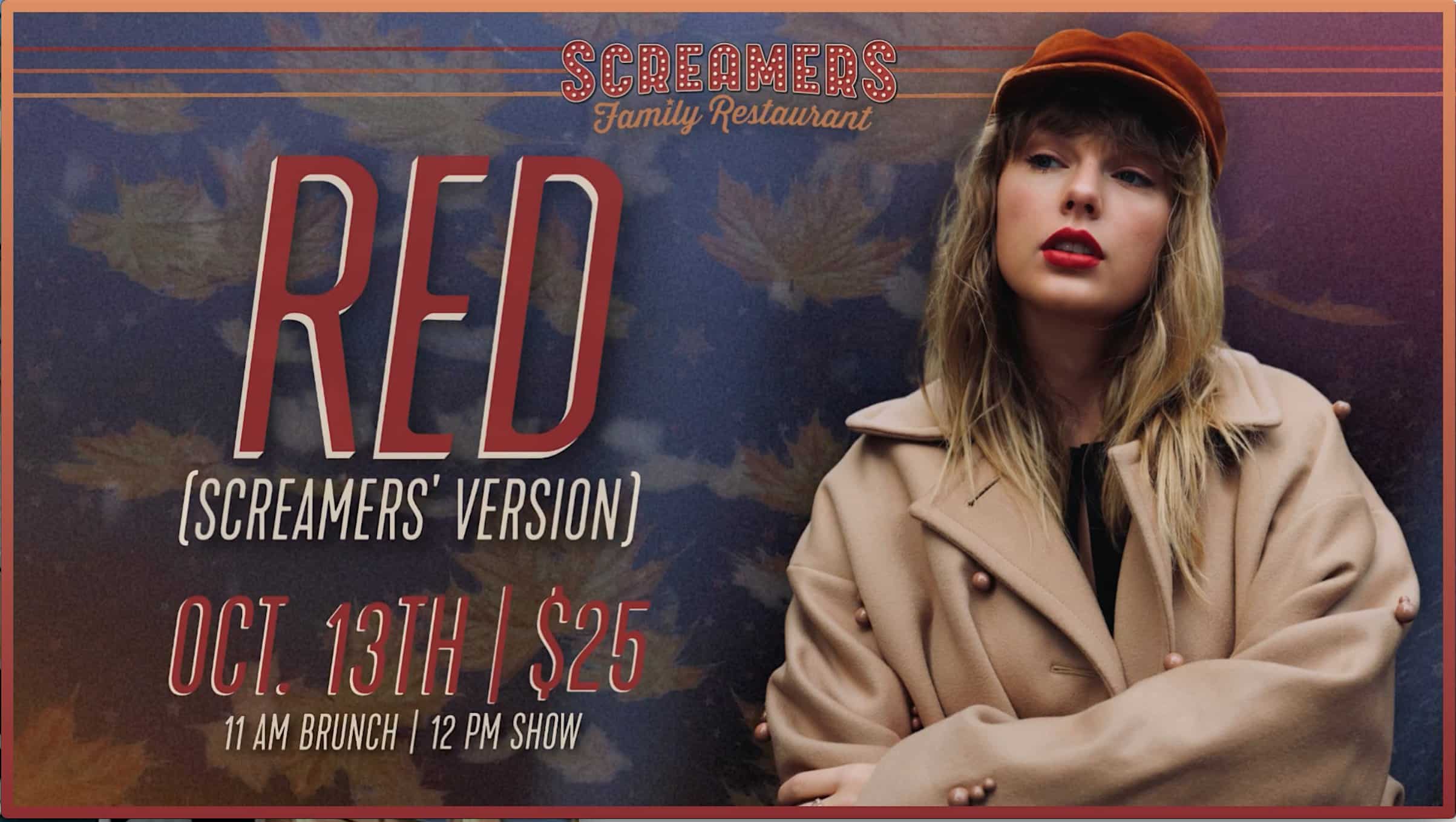 RED (Screamers Version) A Themed Swiftie Brunch! – Lincoln, NE