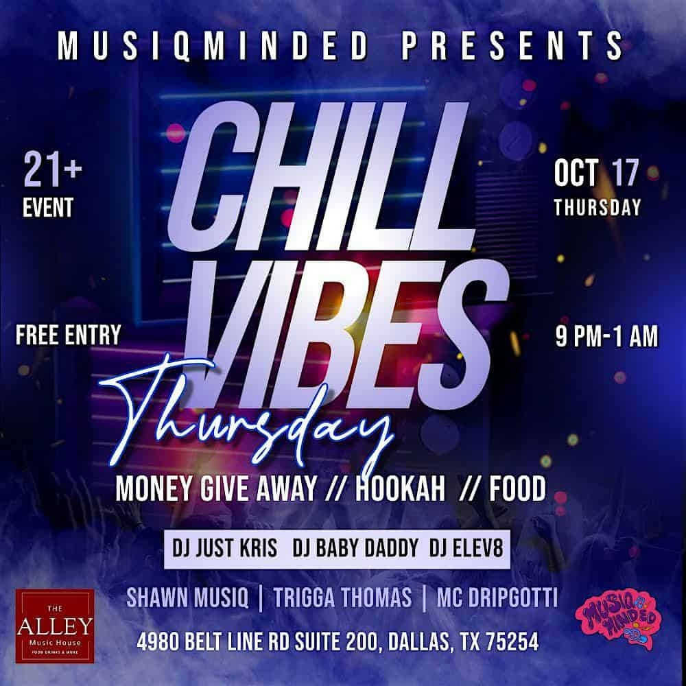 MusiQ Minded Presents: Chill Vibes R&B – Dallas, TX