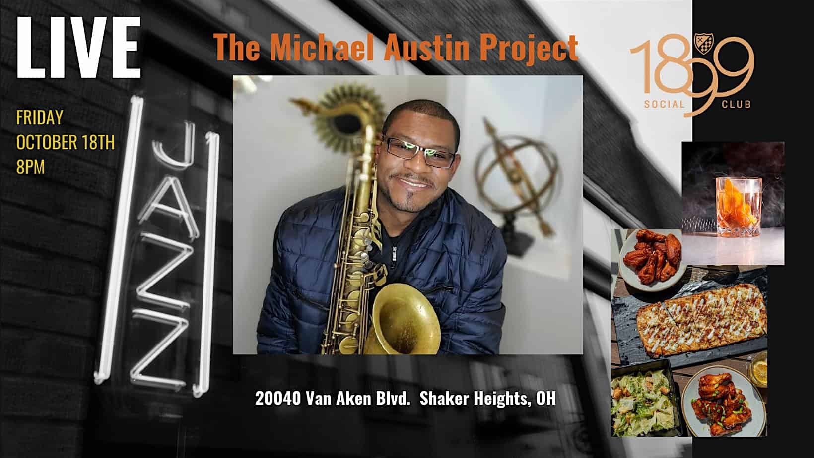 Live Jazz: The Michael Austin Project at 1899 Social Club – Shaker Heights, OH