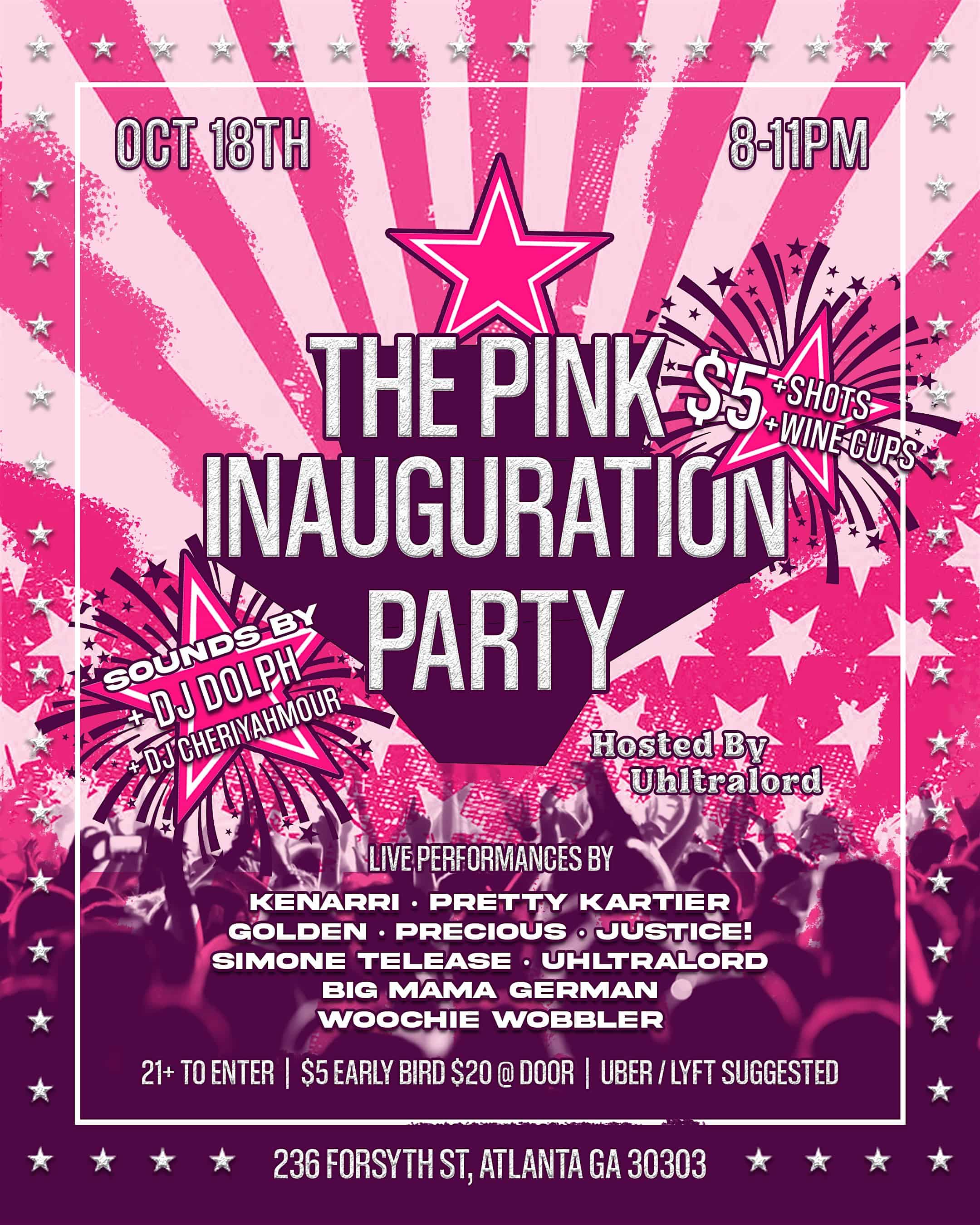 The Pink Inauguration Party – THE PINK SHOW – Atlanta, GA