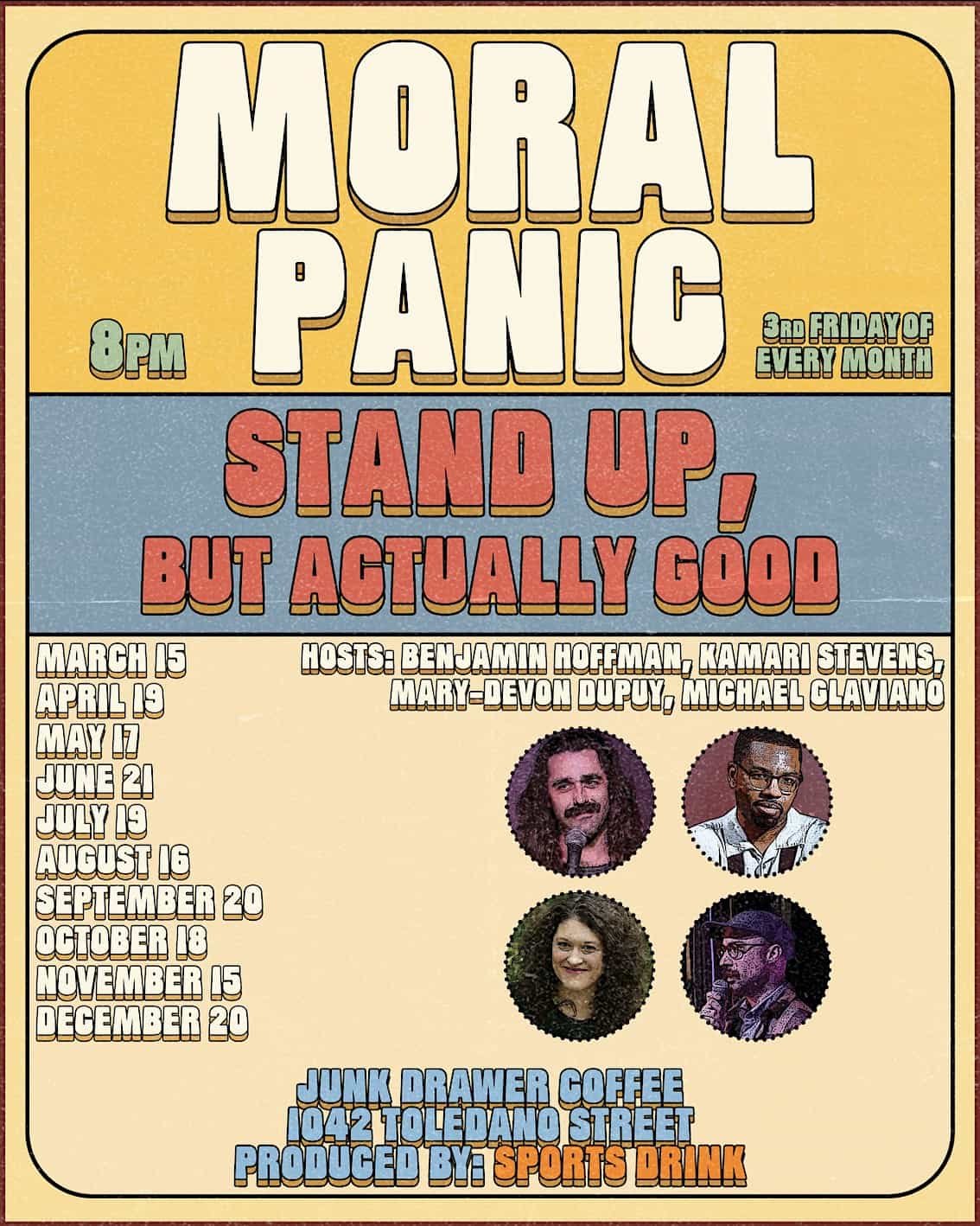 MORAL PANIC – Stand Up, But Actually Good (Live at SPORTS DRINK) – New Orleans, LA