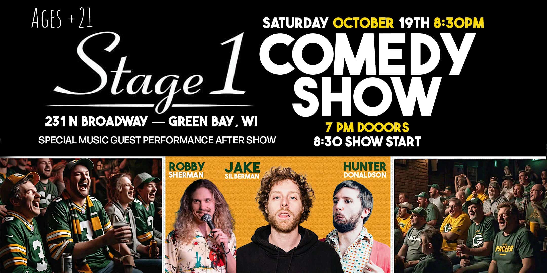 Stage 1 Comedy Show – Green Bay, WI