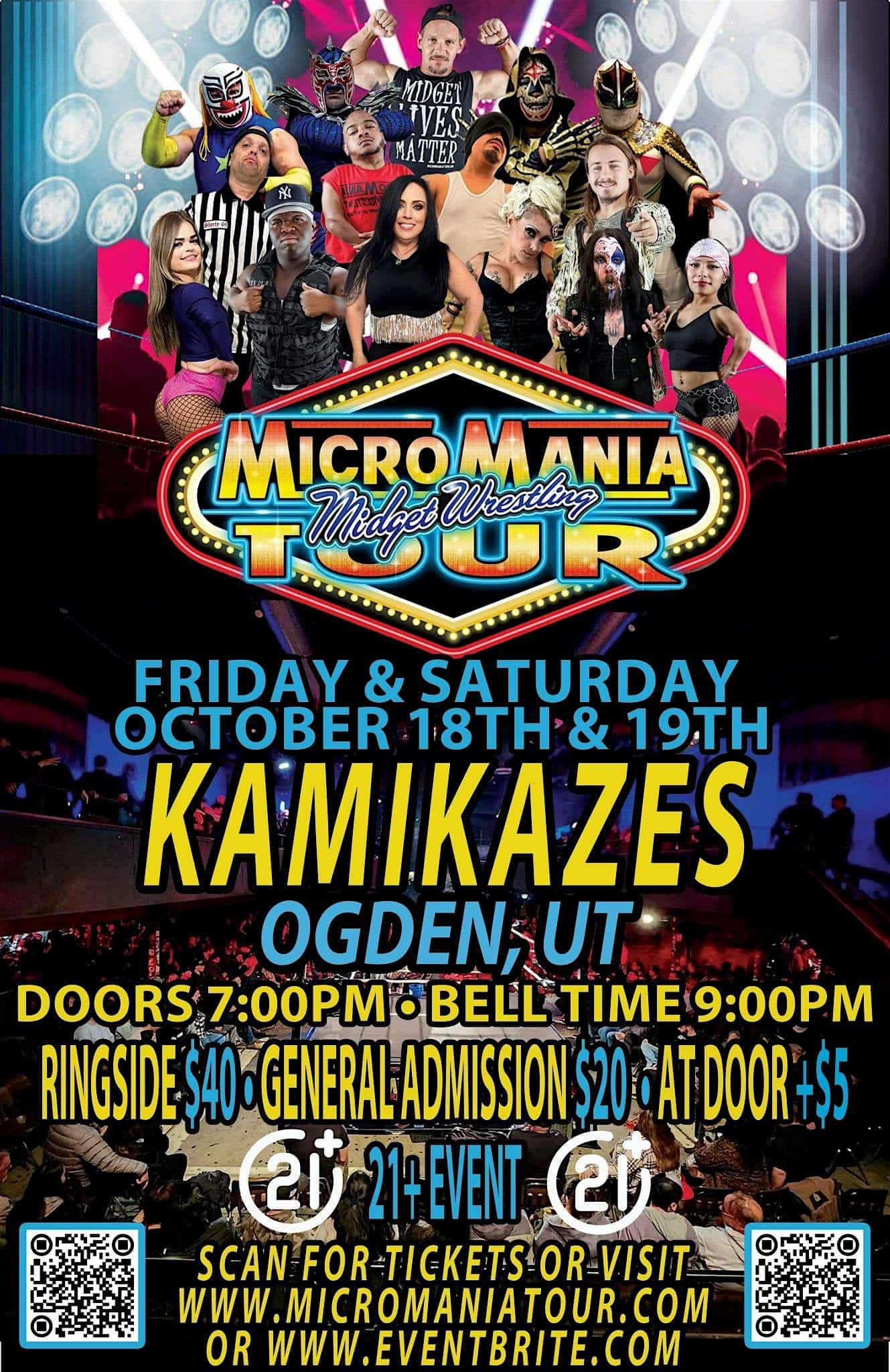 Micro Mania Midget Wrestling tour – Ogden, UT