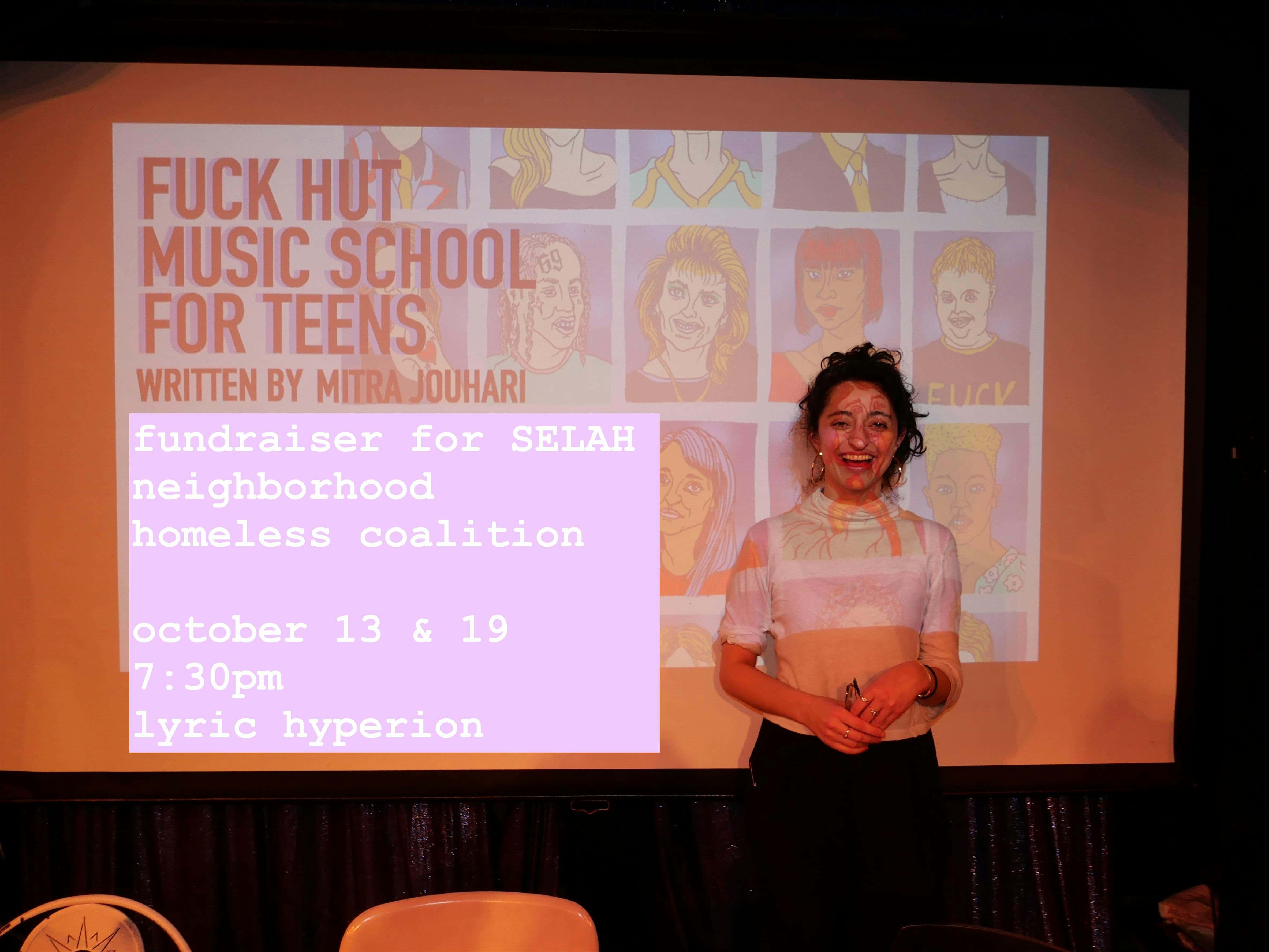 F*ck Hut Music School For Teens – A Fundraiser for SELAH! – Los Angeles, CA