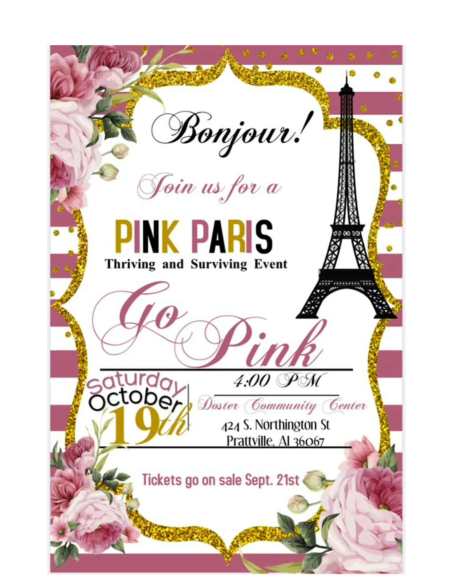 Go Pink 2nd Annual Thriving and Surviving Benefit Gala – Prattville, AL