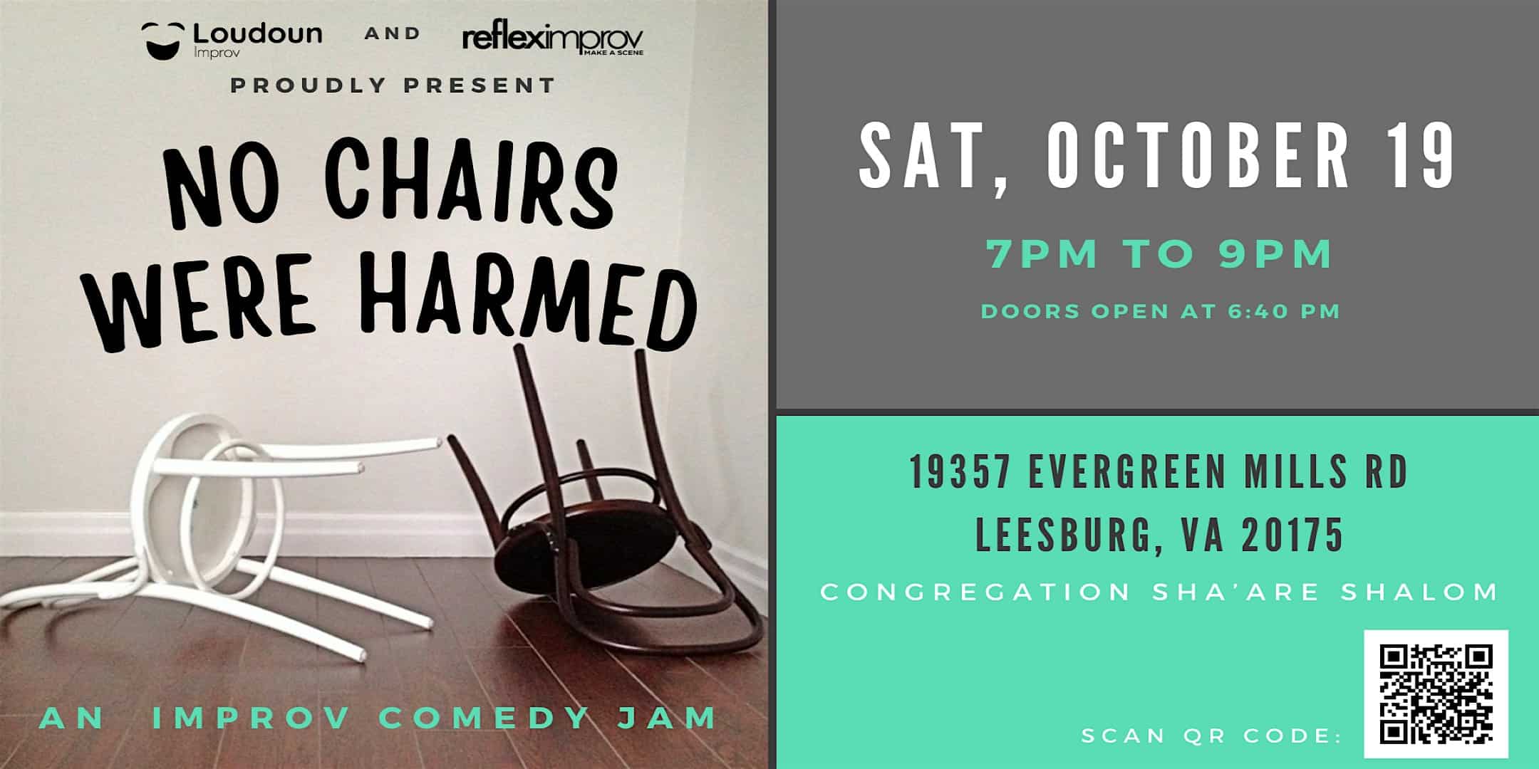 No Chairs Were Harmed: An Improv Comedy Show – Leesburg, VA