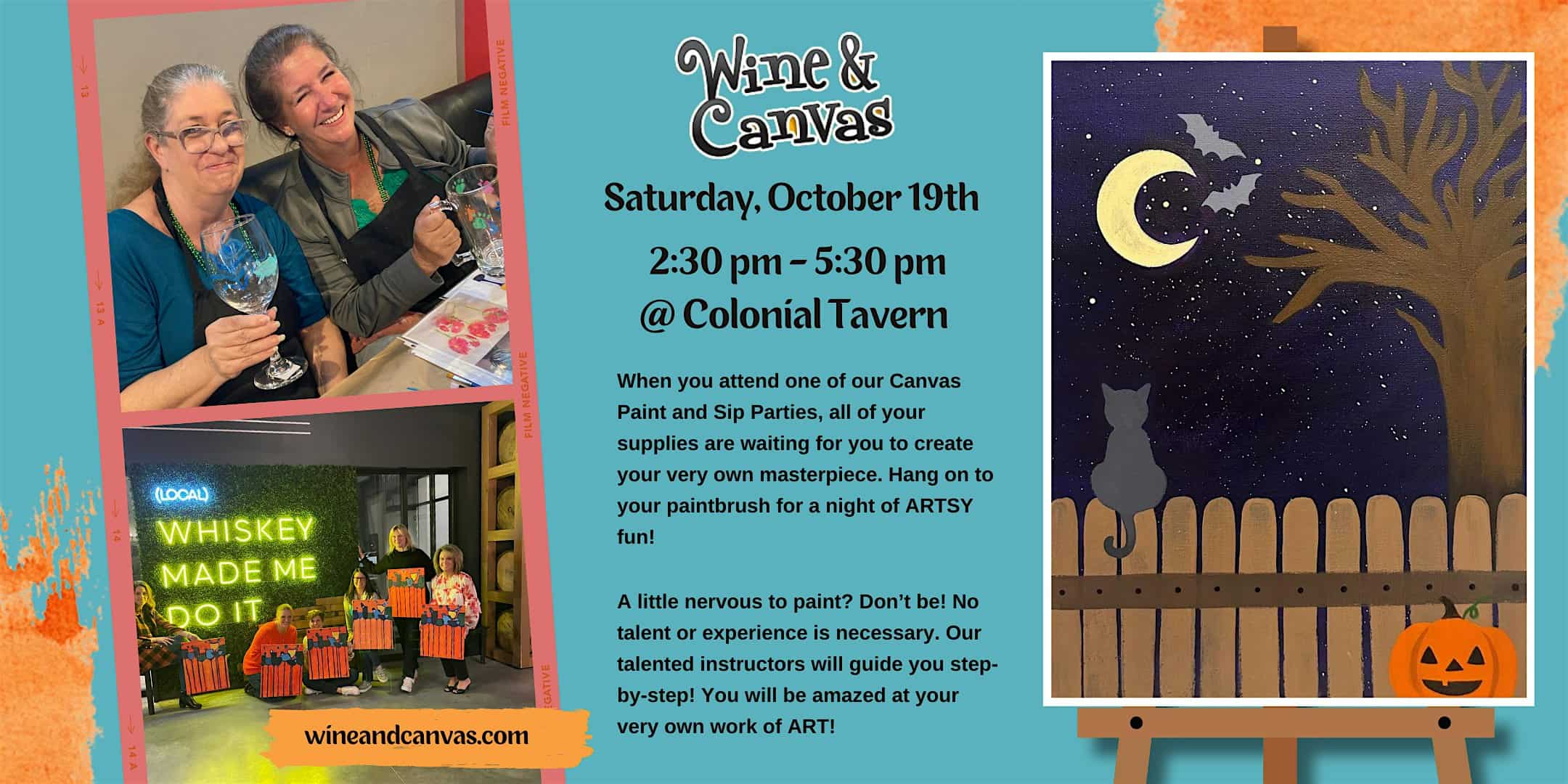 South Indy Halloween Paint Party – Meow At The Moon – Indianapolis, IN