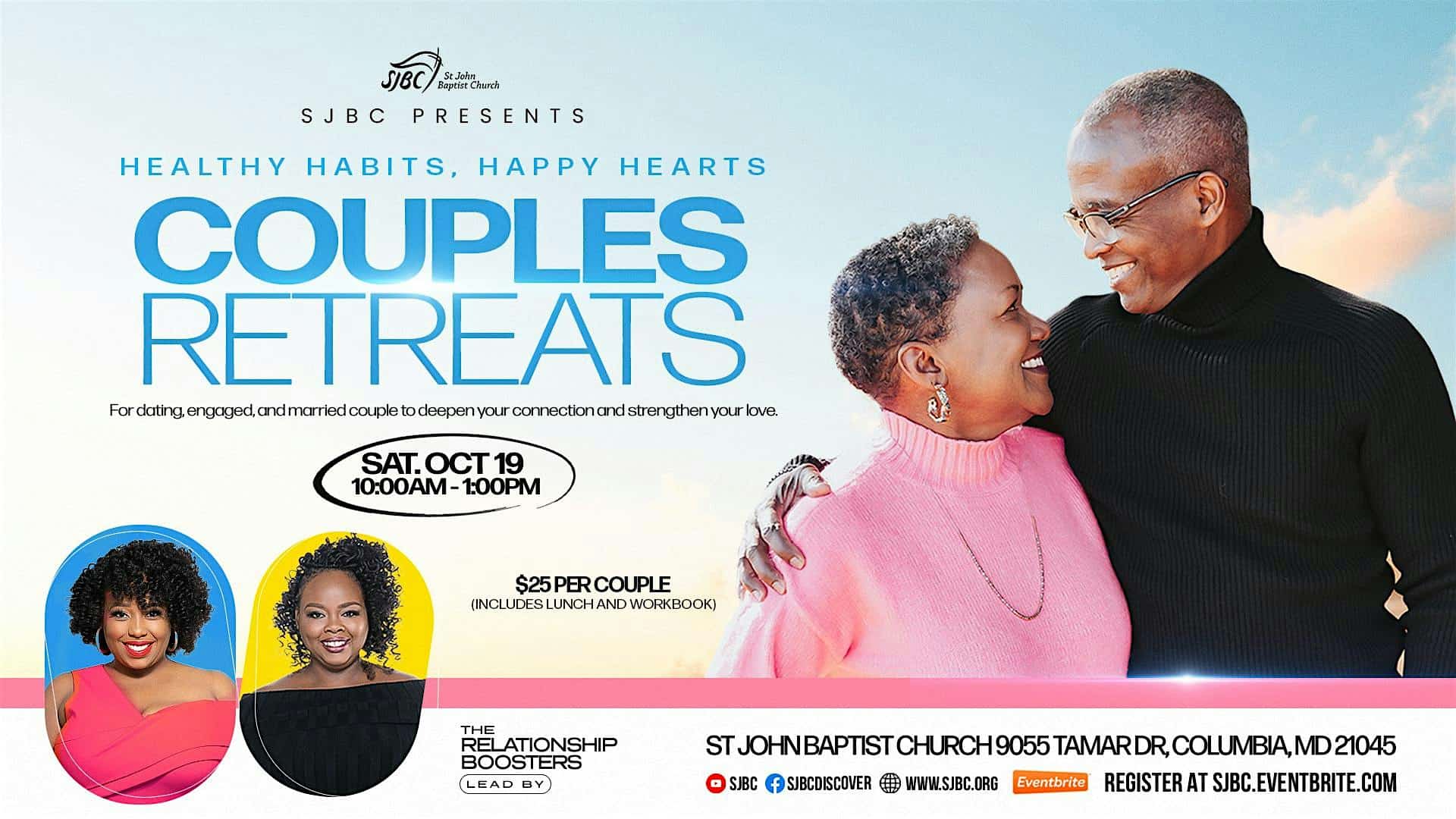 SJBC Couples Retreat – Columbia, MD