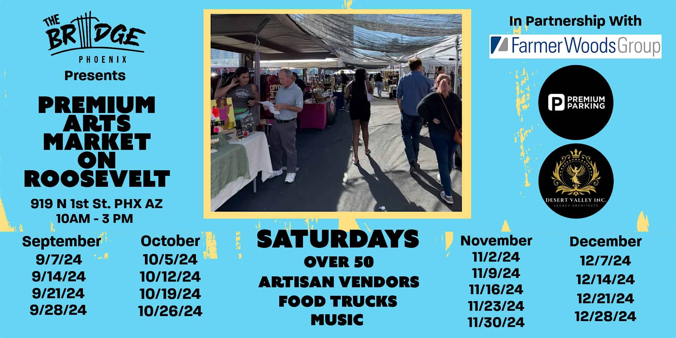 Premium Arts Market on Roosevelt October 19th – Phoenix, AZ