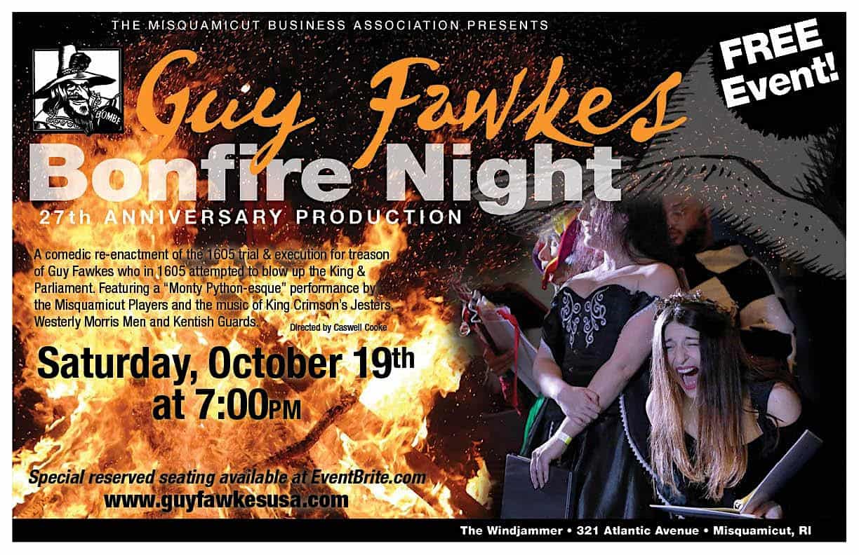 Guy Fawkes Bonfire Play and Event – Westerly, RI