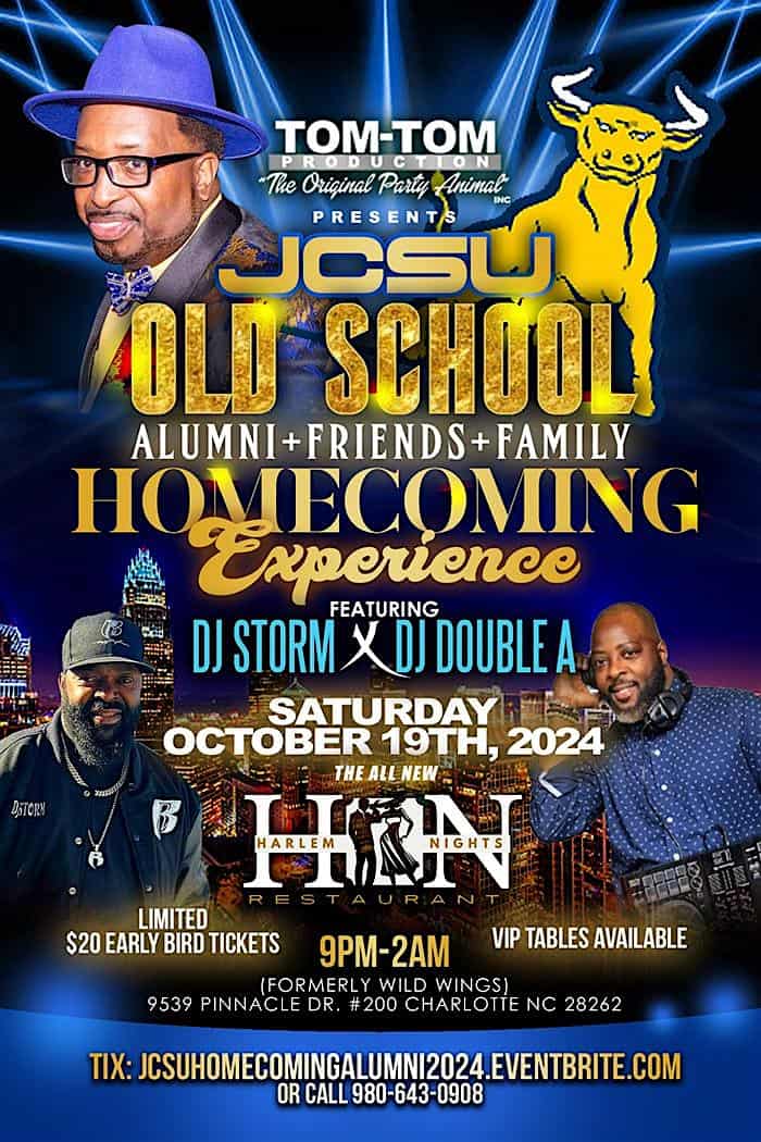 Tom-Tom’s JCSU Old School Alumni Friends And Family Homecoming Experience – Charlotte, NC