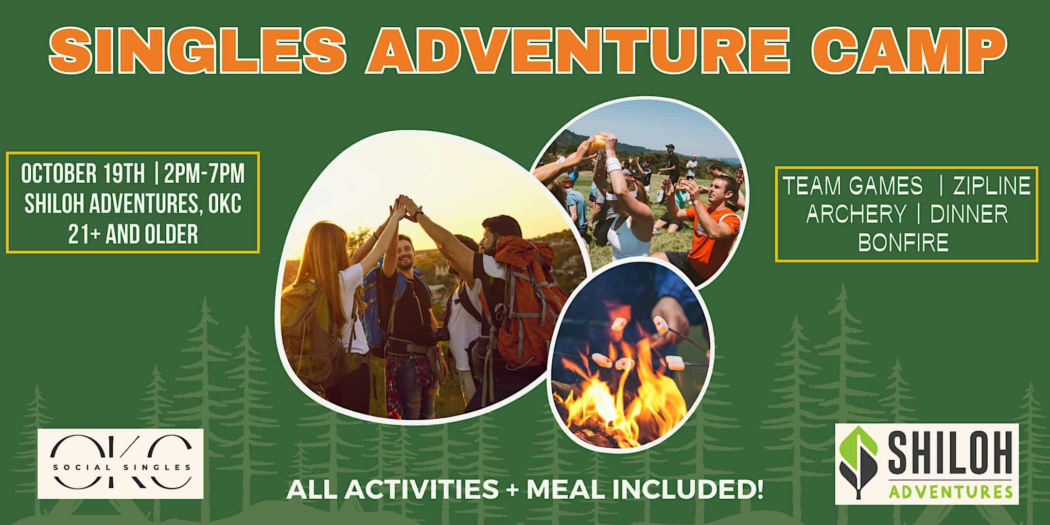 SINGLES Adventure Camp (21+) – Oklahoma City, OK