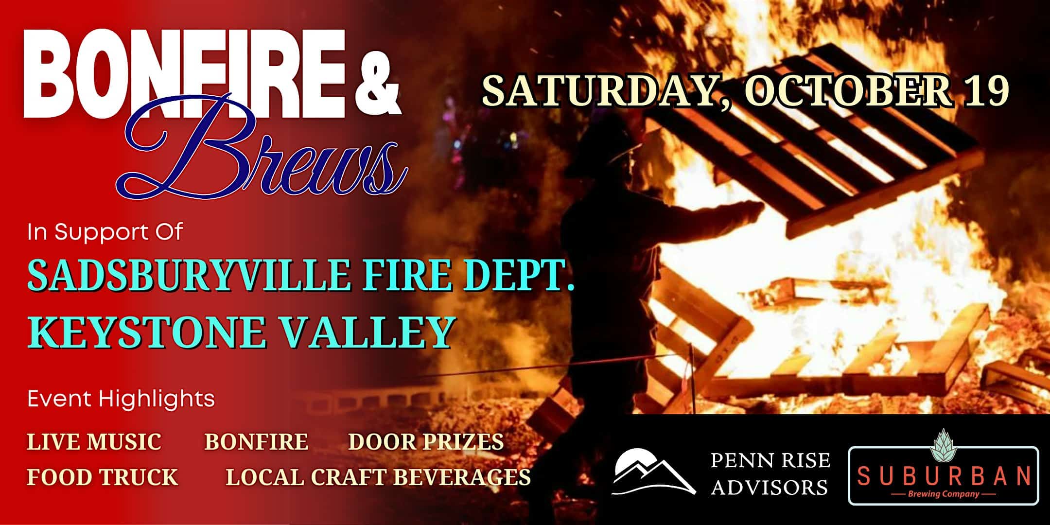 Bonfire & Brews at Suburban in Sadsburyville Beer Garden – Parkesburg, PA