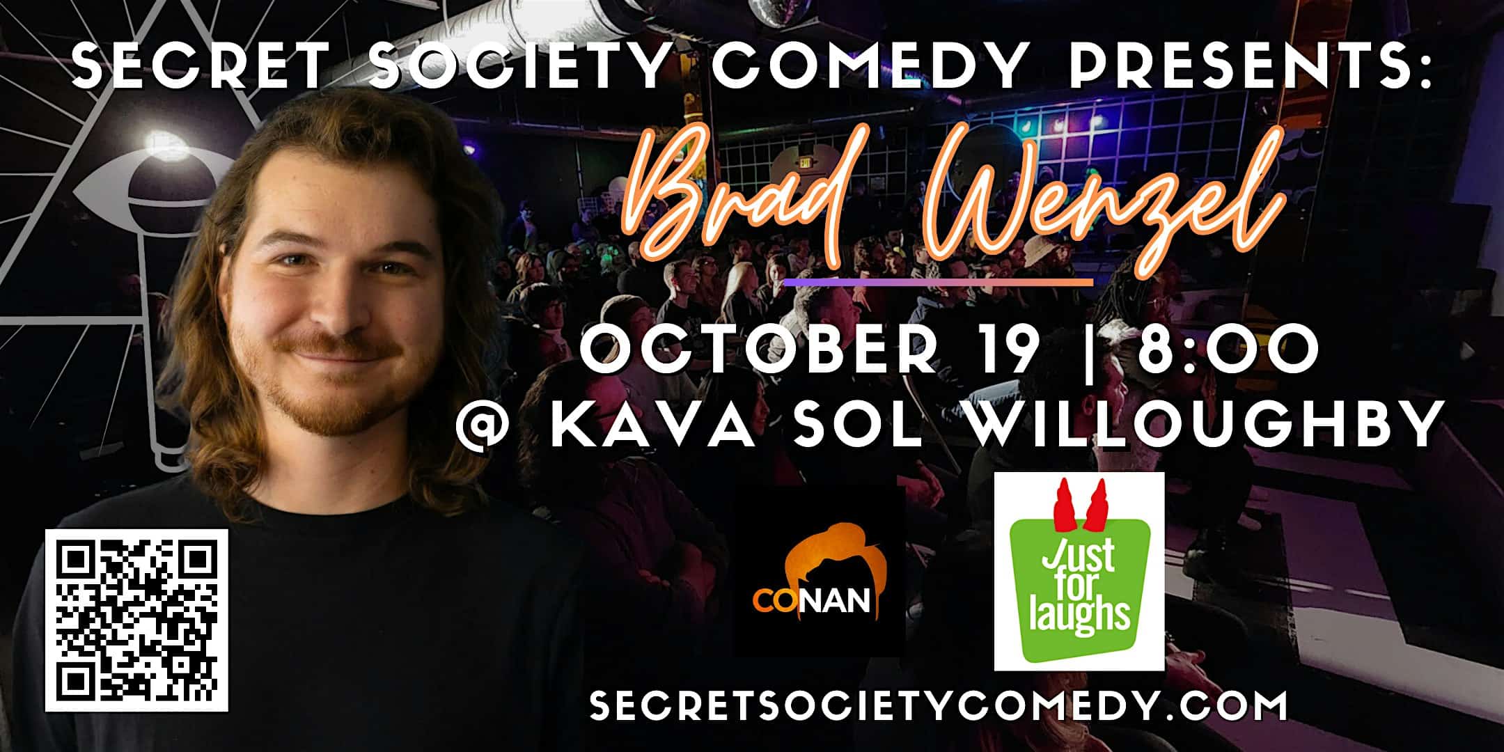 Brad Wenzel | Secret Society Comedy @ Kava Sol – Willoughby, OH