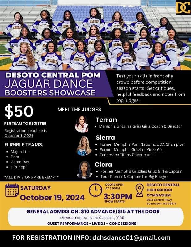 Desoto Central Pom Dance Booster Showcase – Southaven, MS