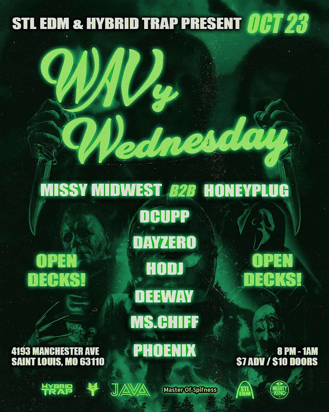 WAVy Wednesday: Missy Midwest b2b HoneyPlug, DCupp, DayZero, HODJ @ JAVA – St. Louis, MO