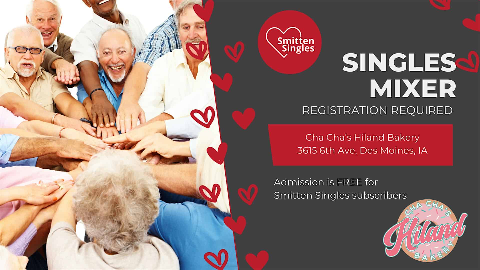 Des Moines Singles Mixer – Baby Boomers Ages 60+ – Des Moines, IA