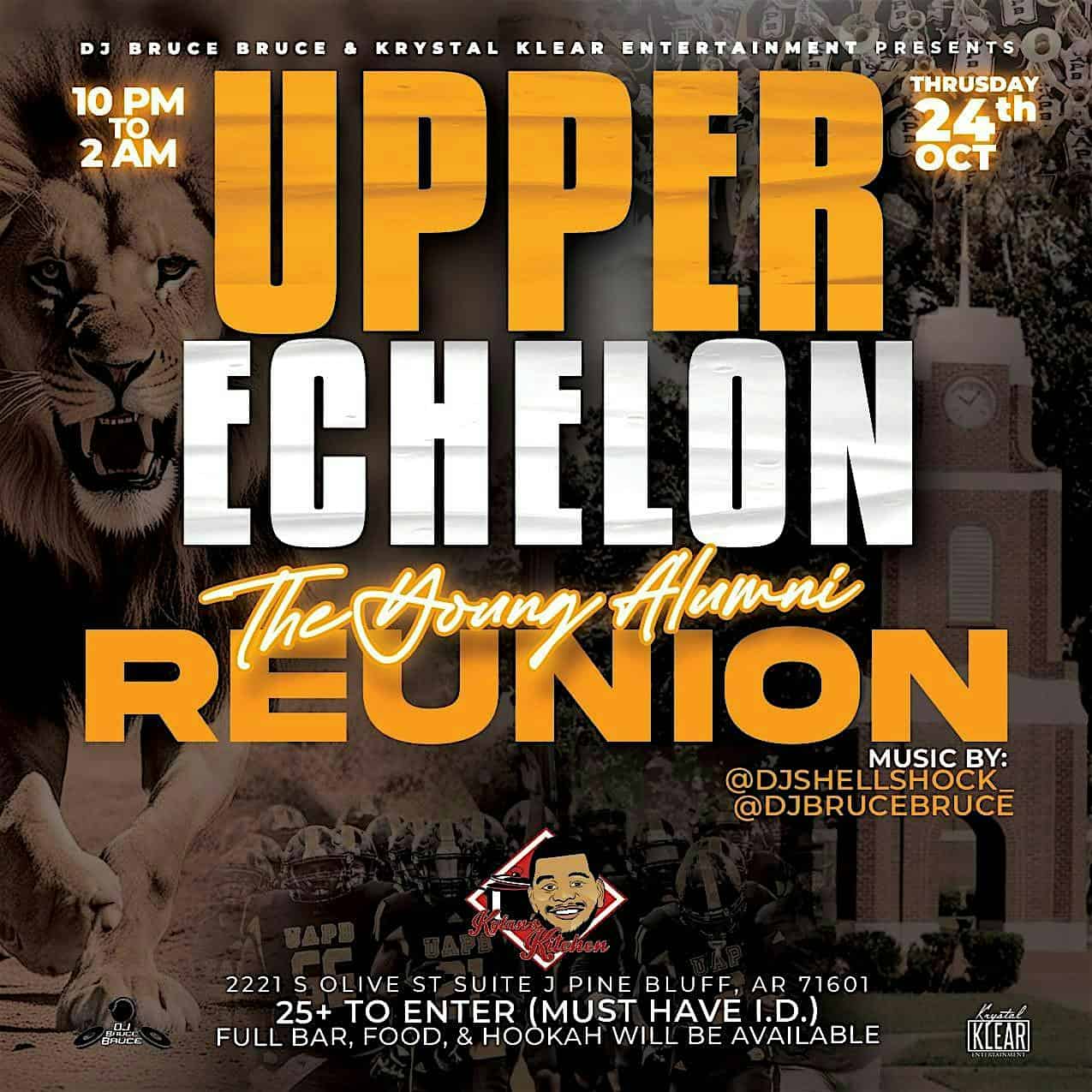 Upper Echelon: The Young Alumni Reunion – Pine Bluff, AR