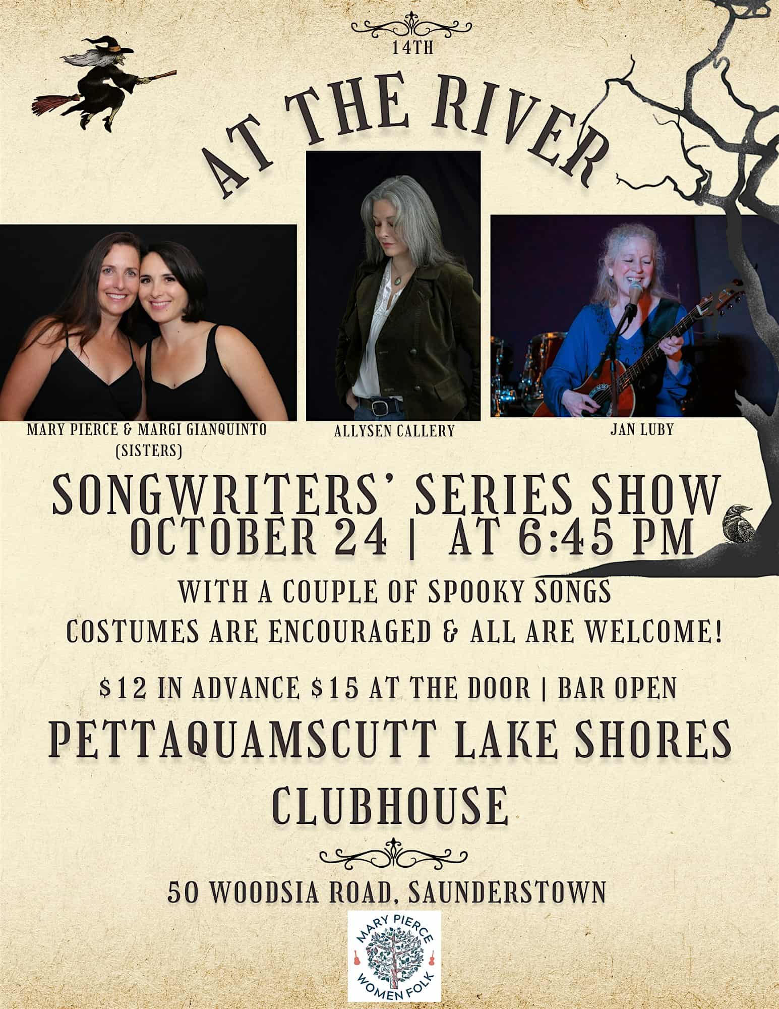 Oct 24th At the River Songwriters’ Series Show – Narragansett, RI