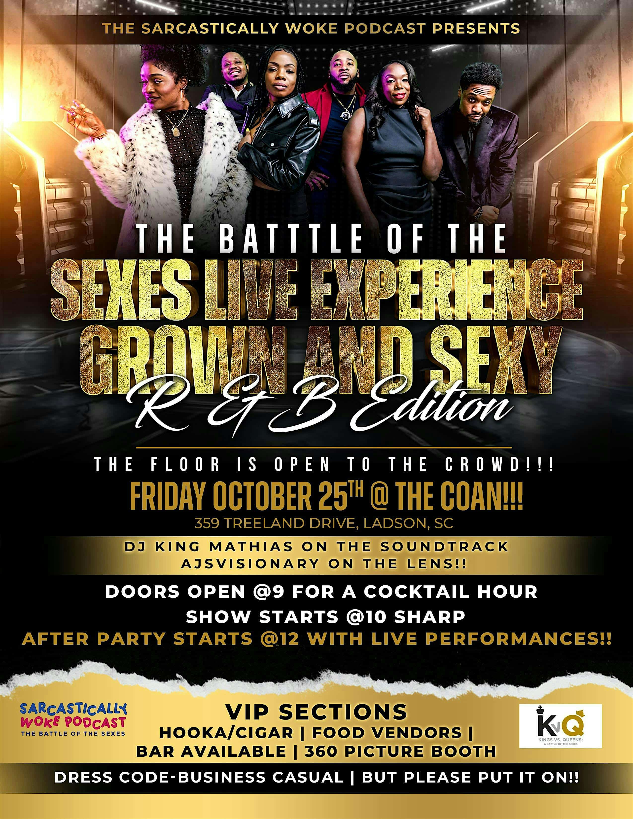 BATTLE OF THE SEXES LIVE EXPERIENCE – GROWN AND SEXY EDITION – Ladson, SC