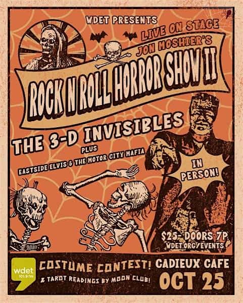 WDET’s Rock & Roll Horror Show II hosted by Jon Moshier – Detroit, MI