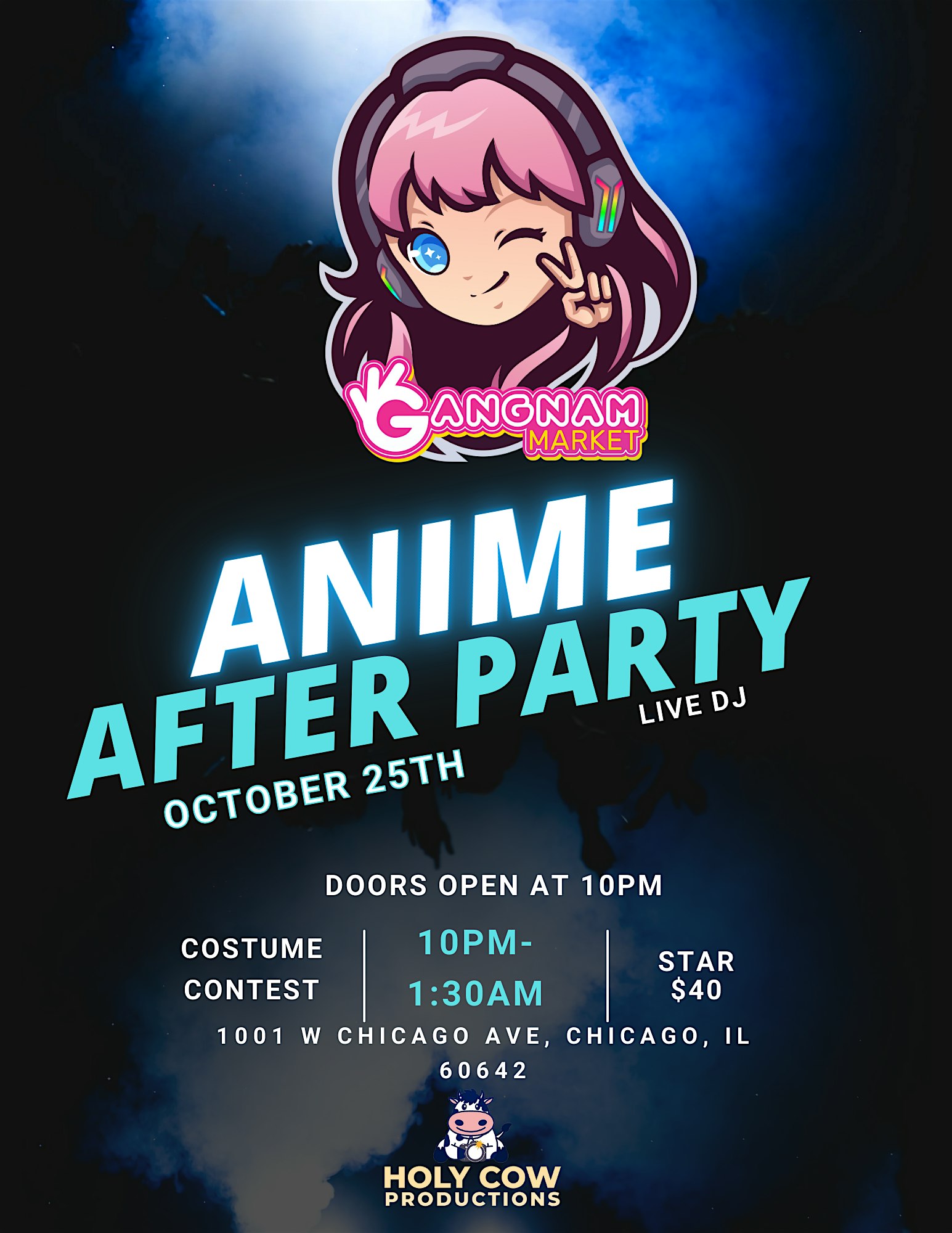 Gangnam Market Halloween Anime After Party – Chicago, IL