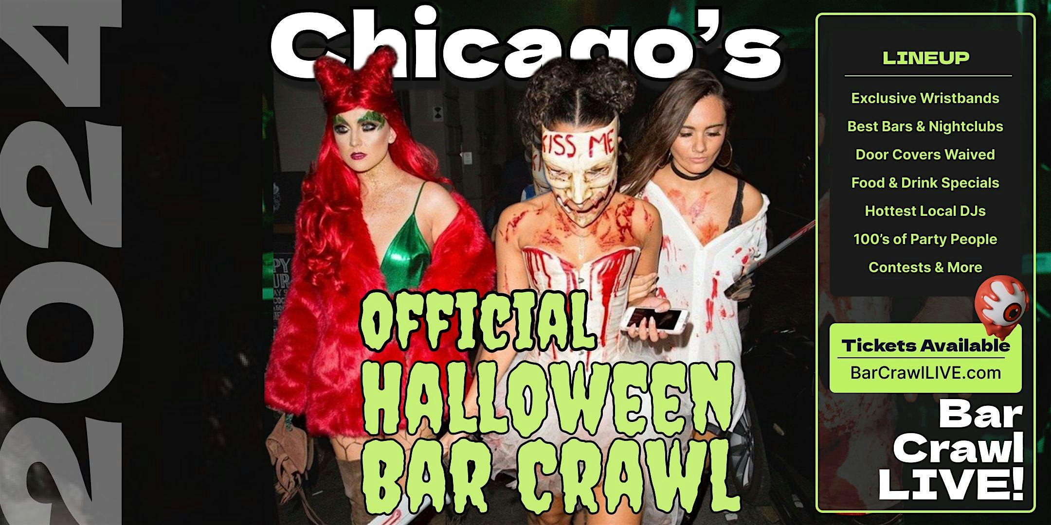 2024 Official Halloween Bar Crawl Chicago River North Bar Crawl LIVE 3Dates – Chicago, IL