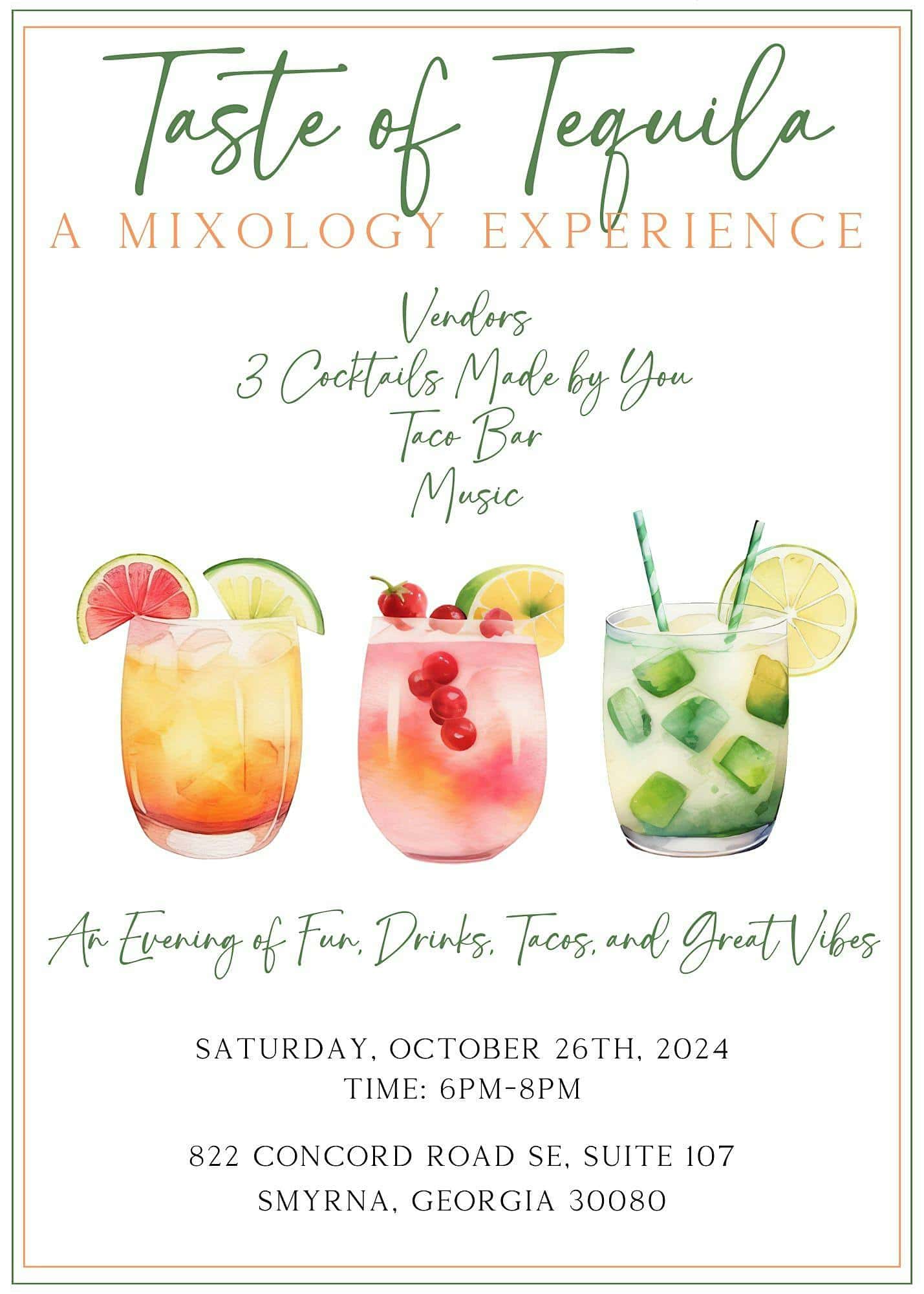 Taste of Tequila: A Mixology Experience – Smyrna, GA