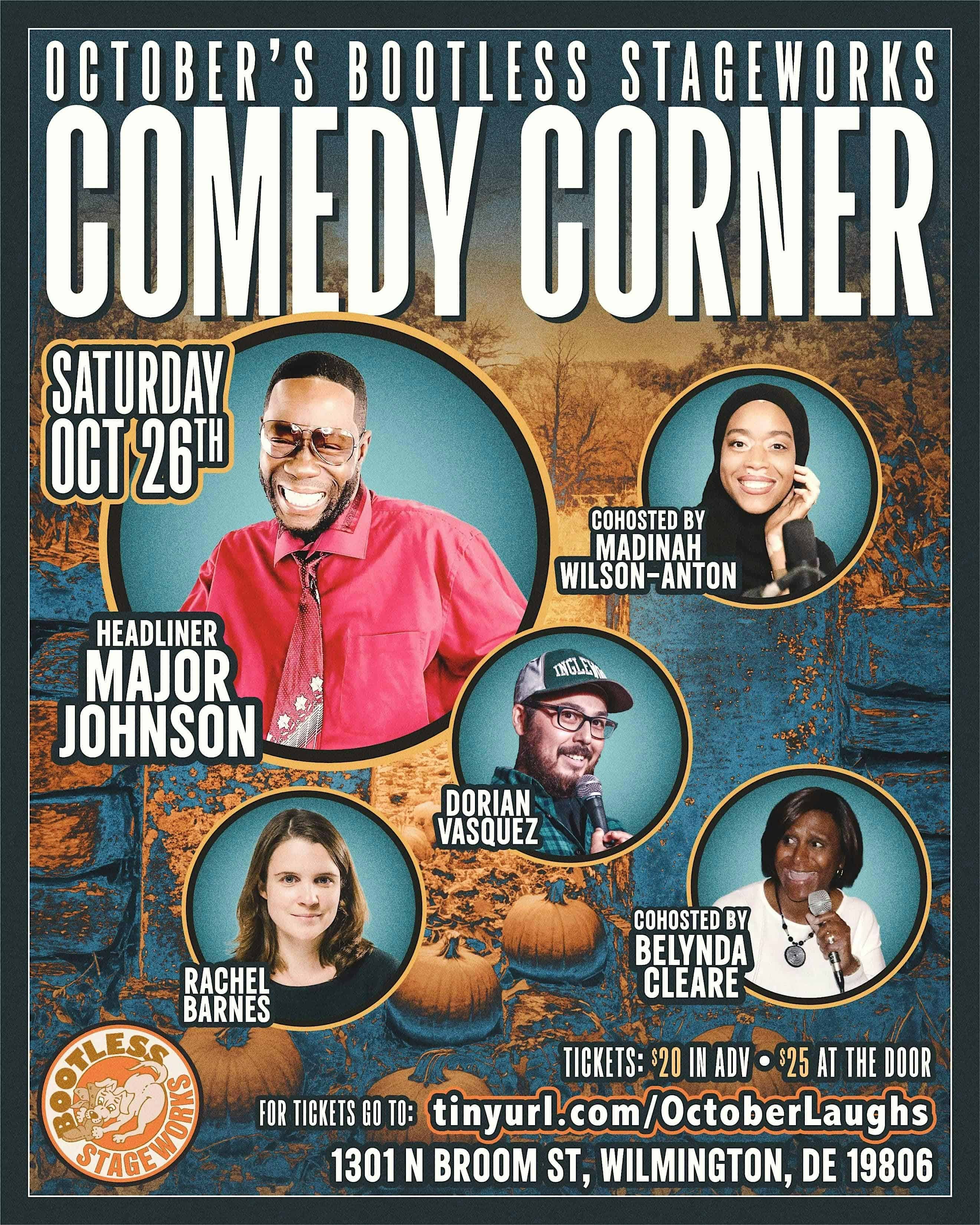 The Comedy Corner – October Show – Wilmington, DE