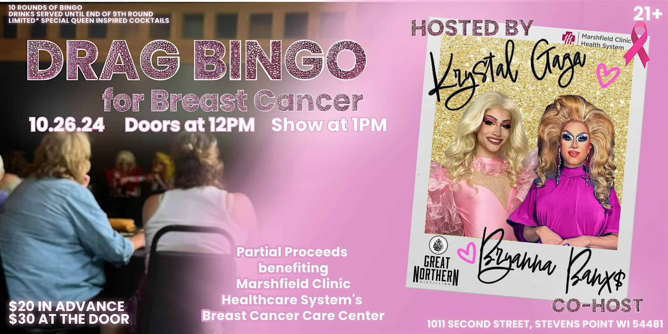 Drag Bingo for Breast Cancer – Stevens Point, WI