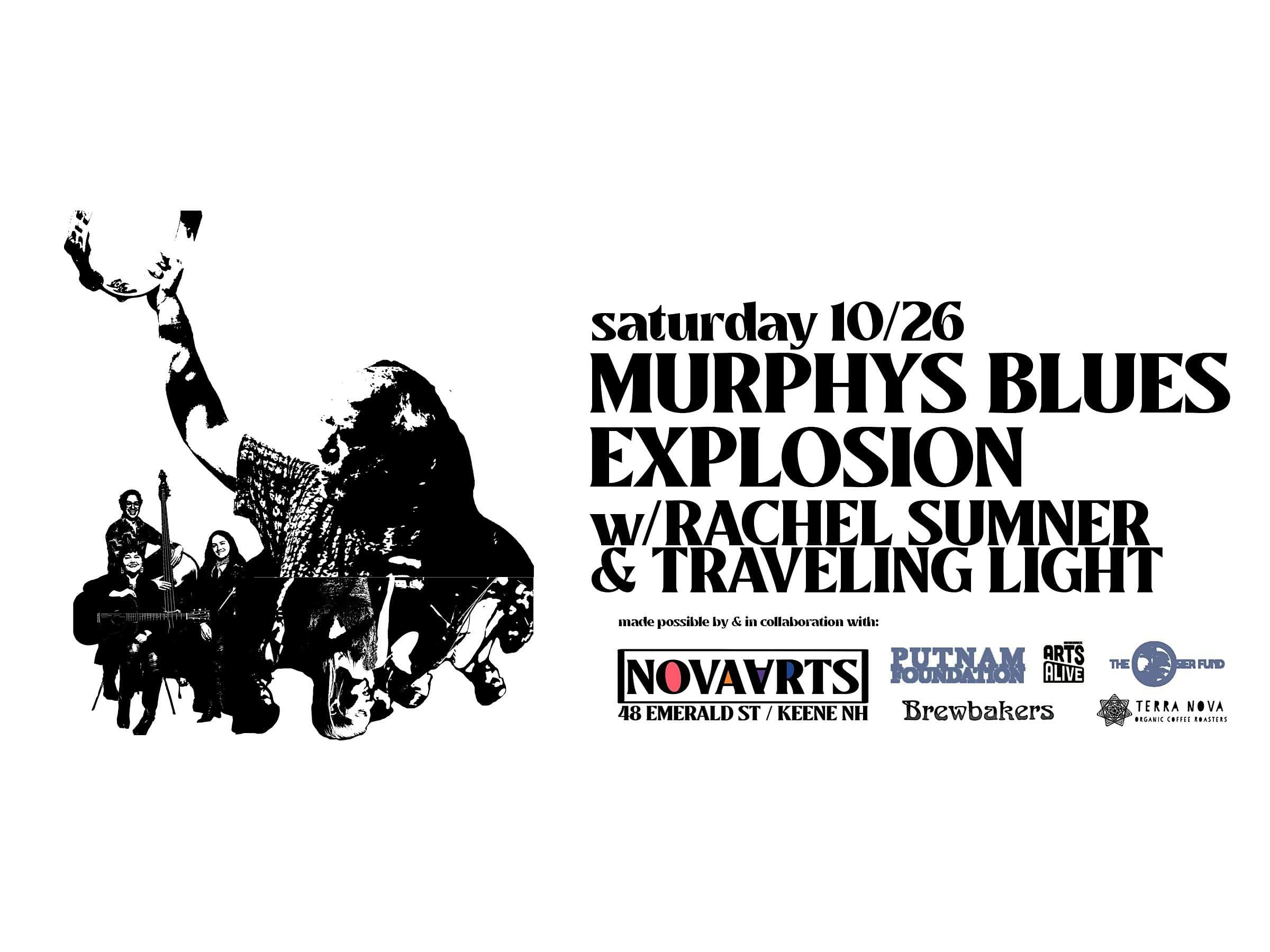 Murphys Blues Explosion / Rachel Sumner & Traveling Light – Keene, NH